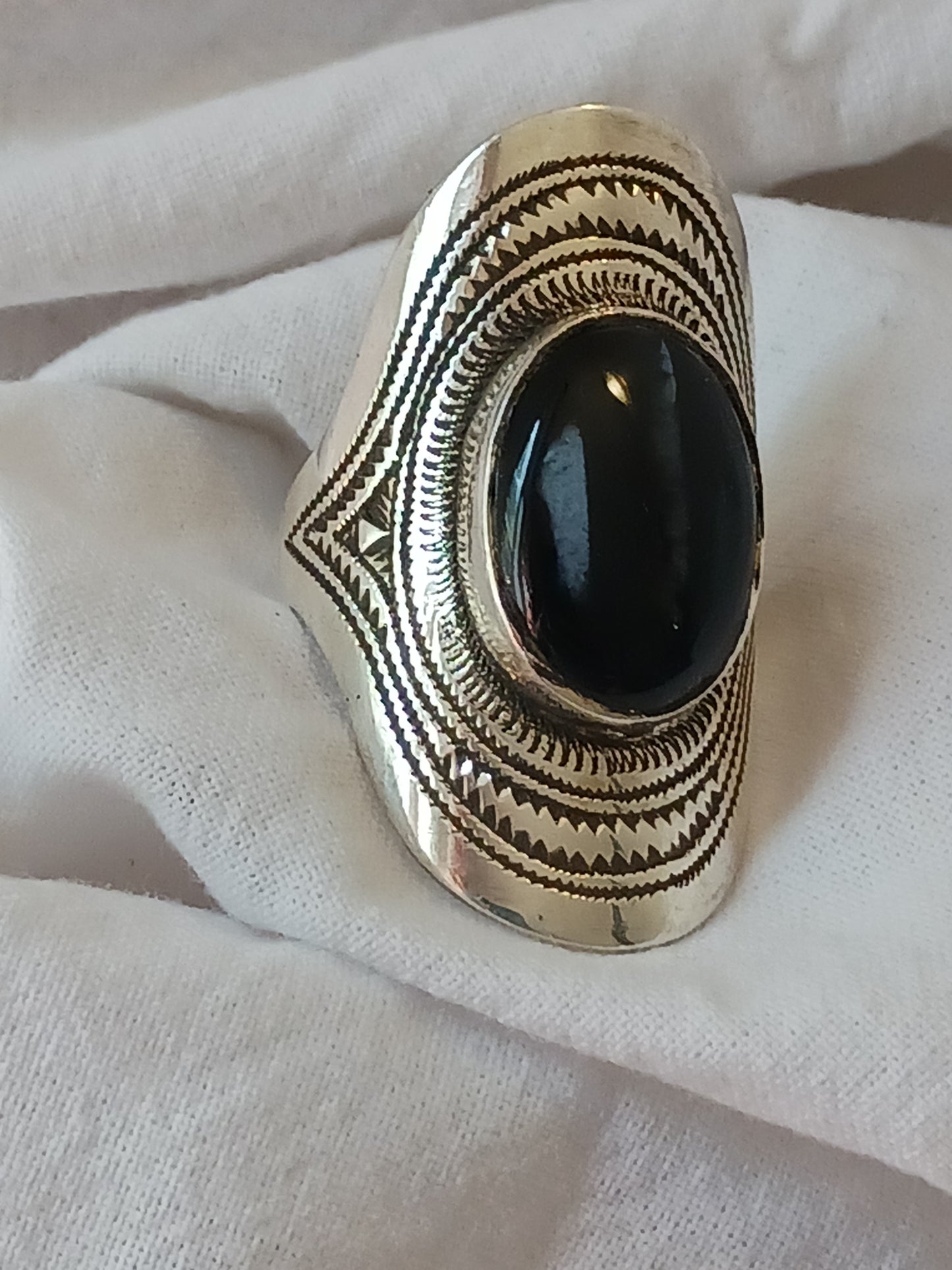Bague touareg en argent massif