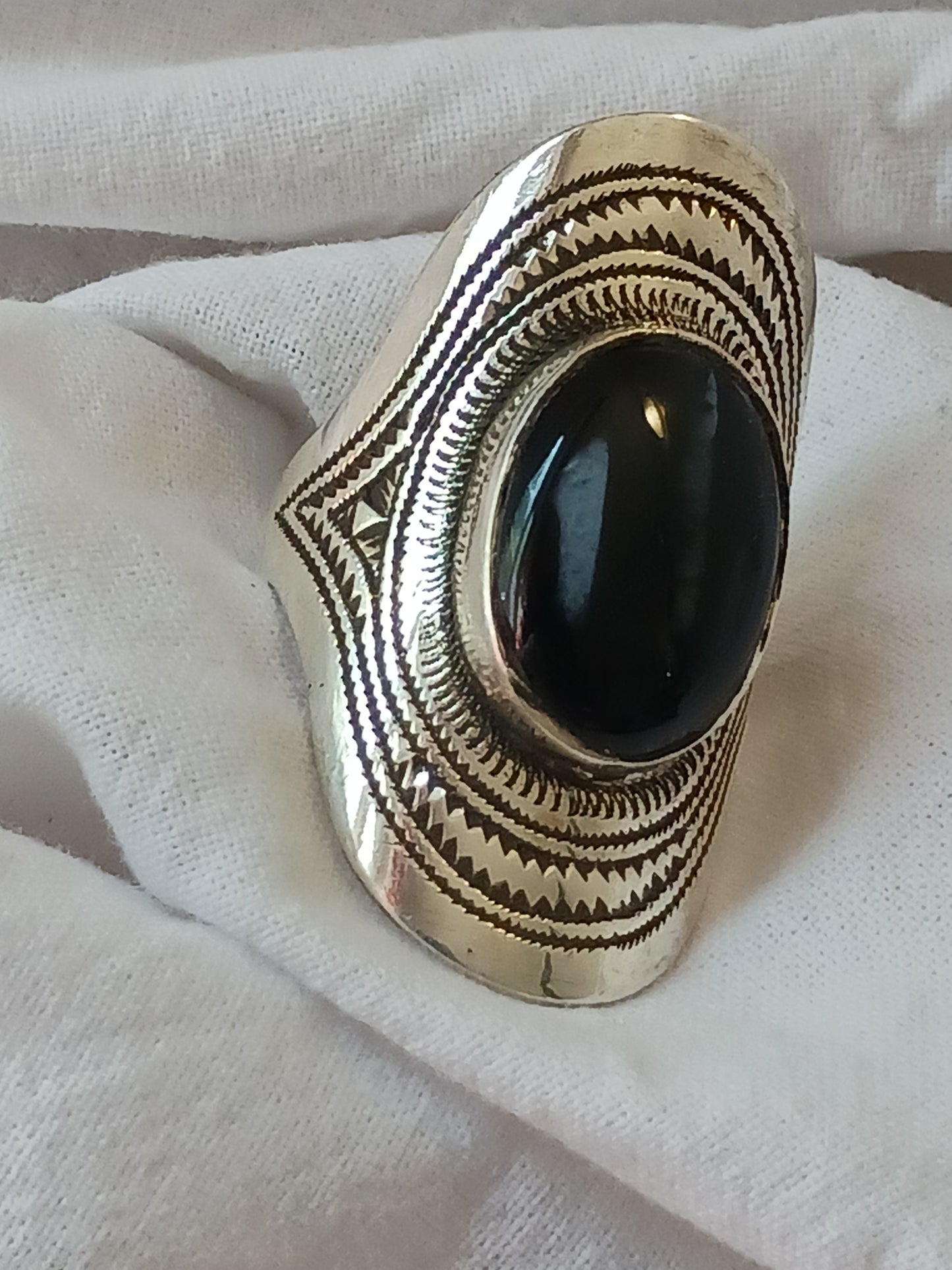 Bague touareg en argent massif