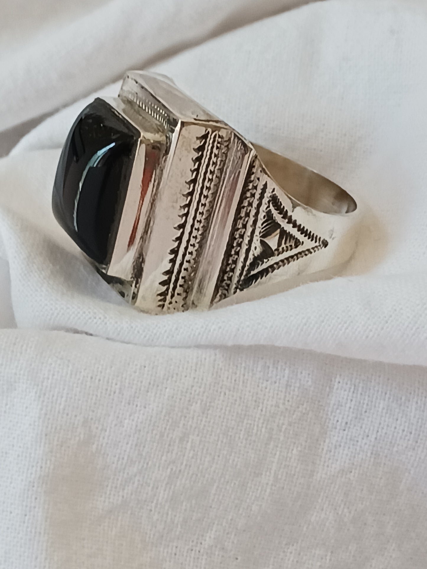 Bague touareg en argent massif