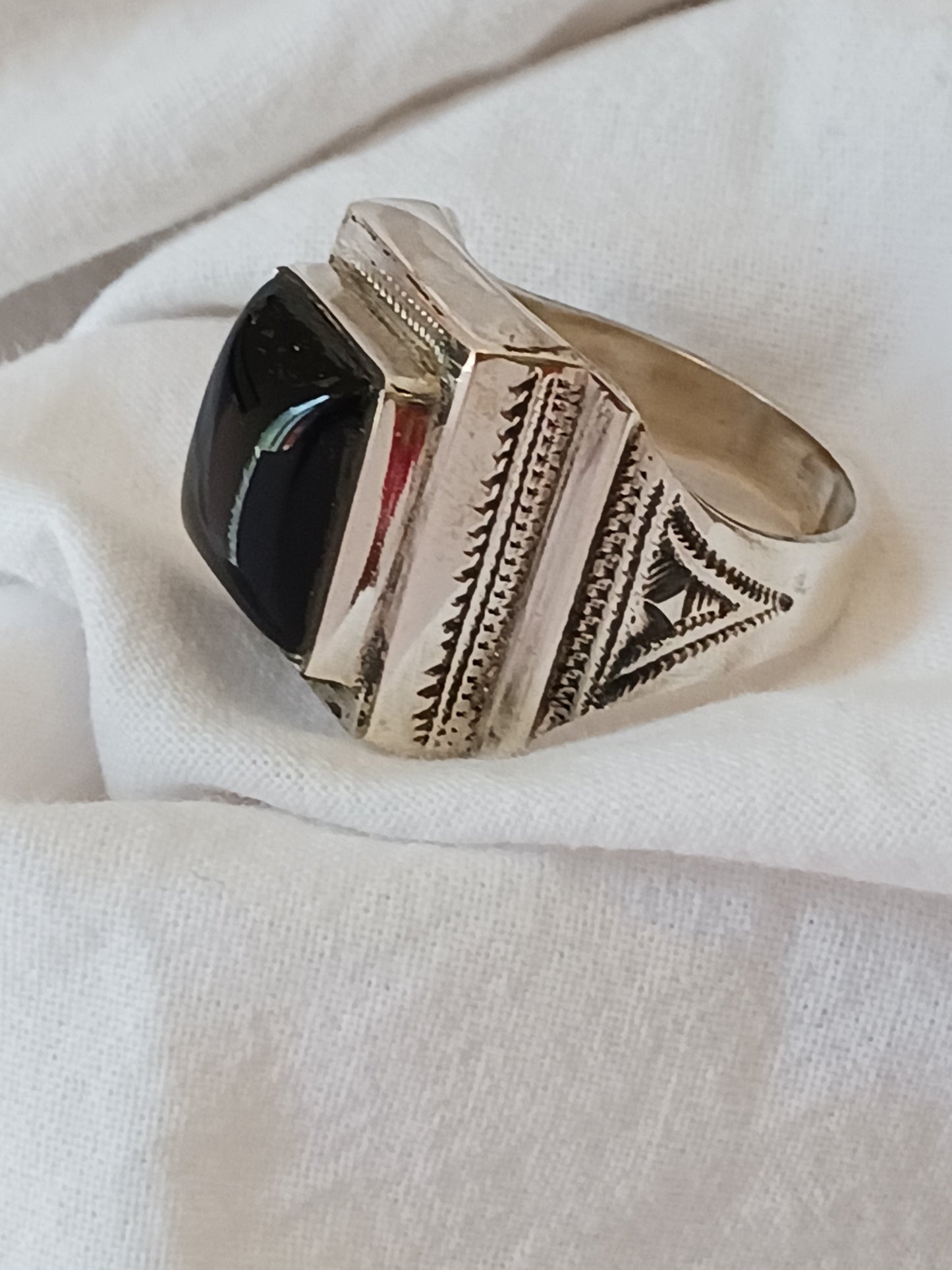 Bague touareg en argent massif
