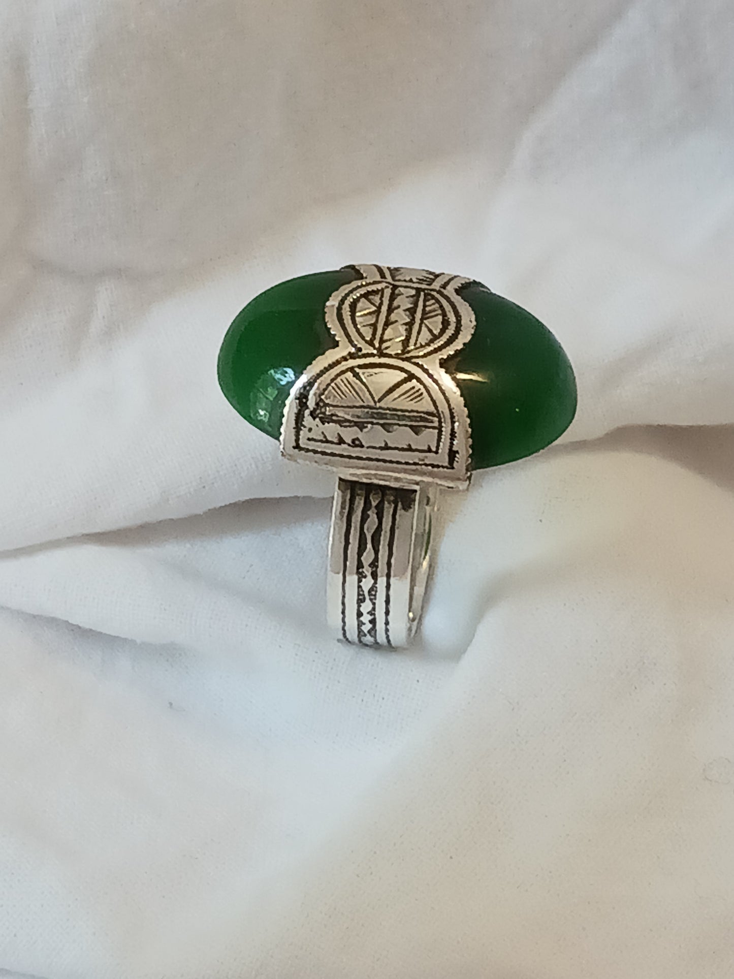 Bague touareg en argent massif