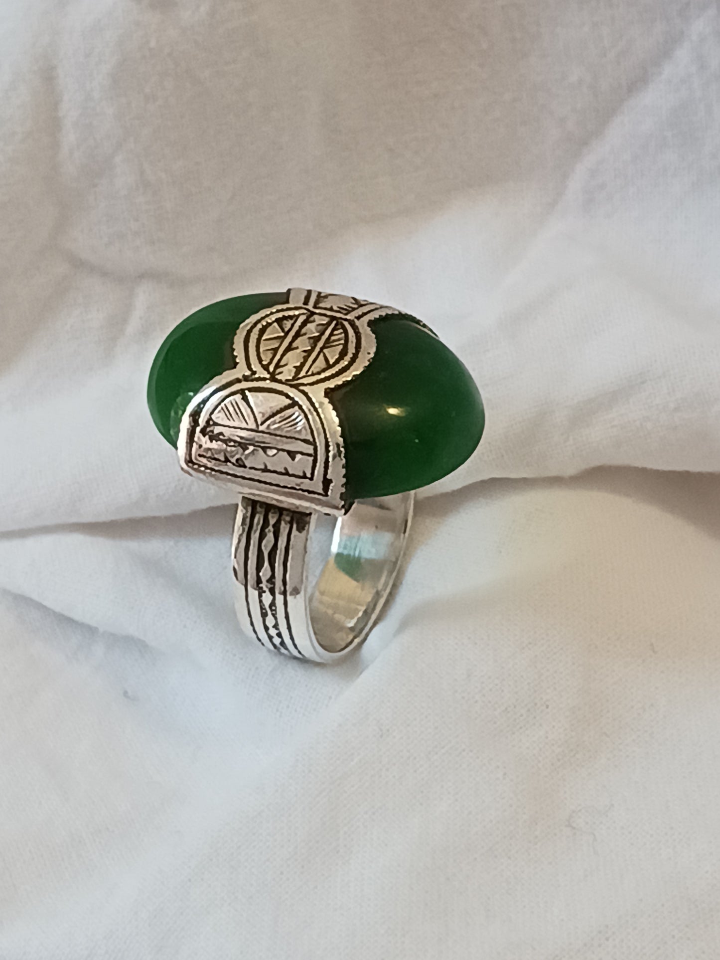 Bague touareg en argent massif