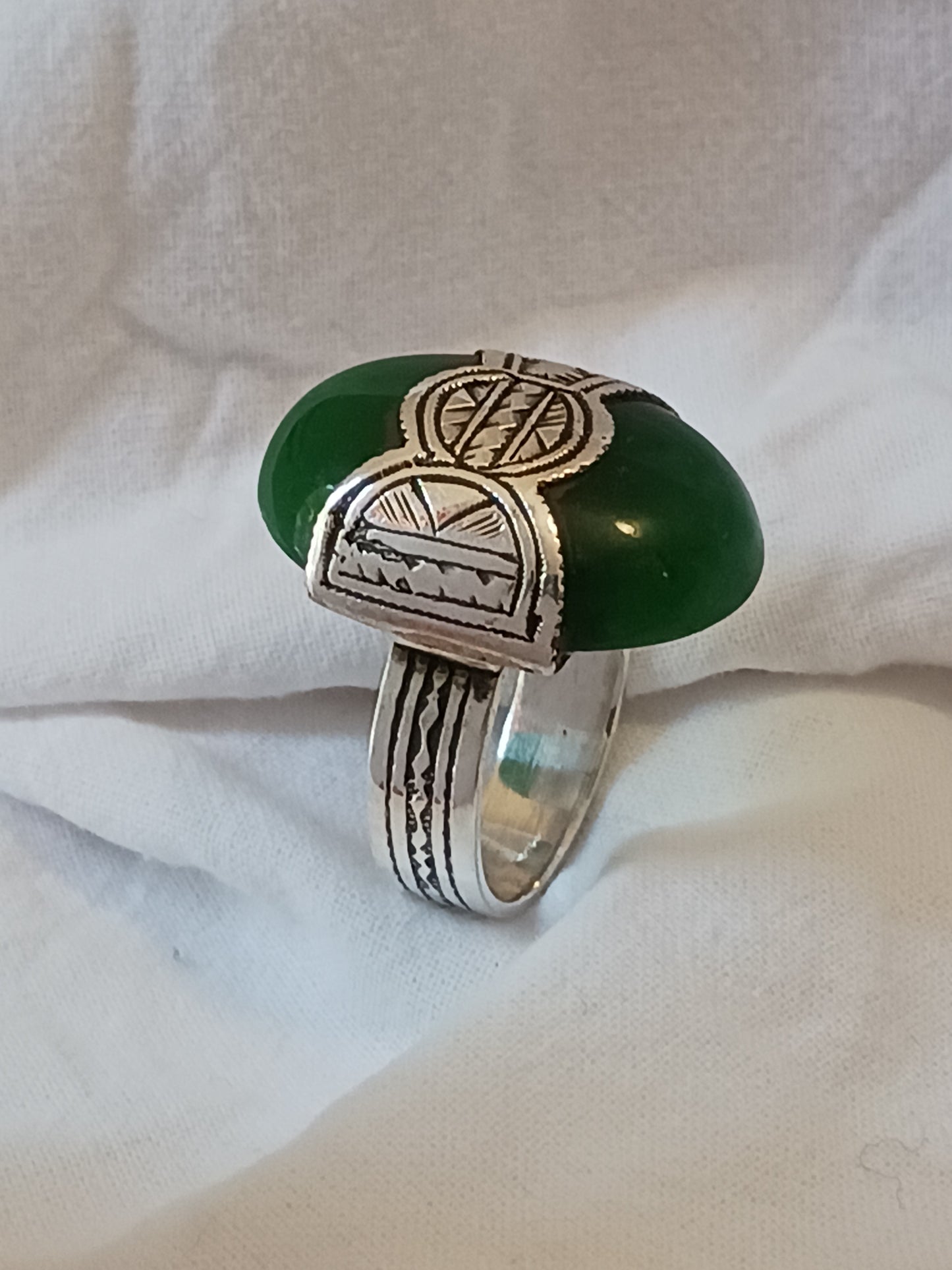 Bague touareg en argent massif