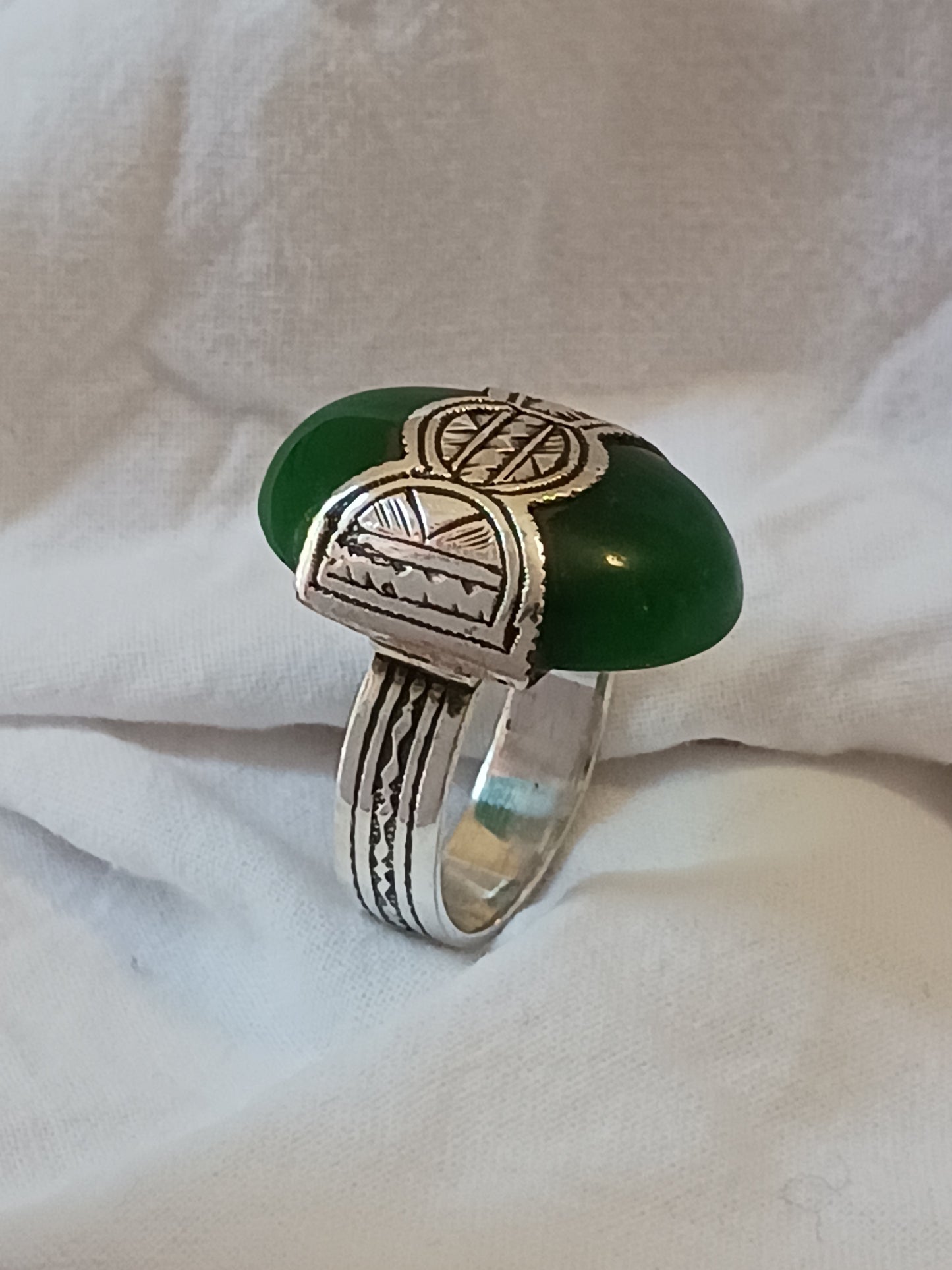 Bague touareg en argent massif