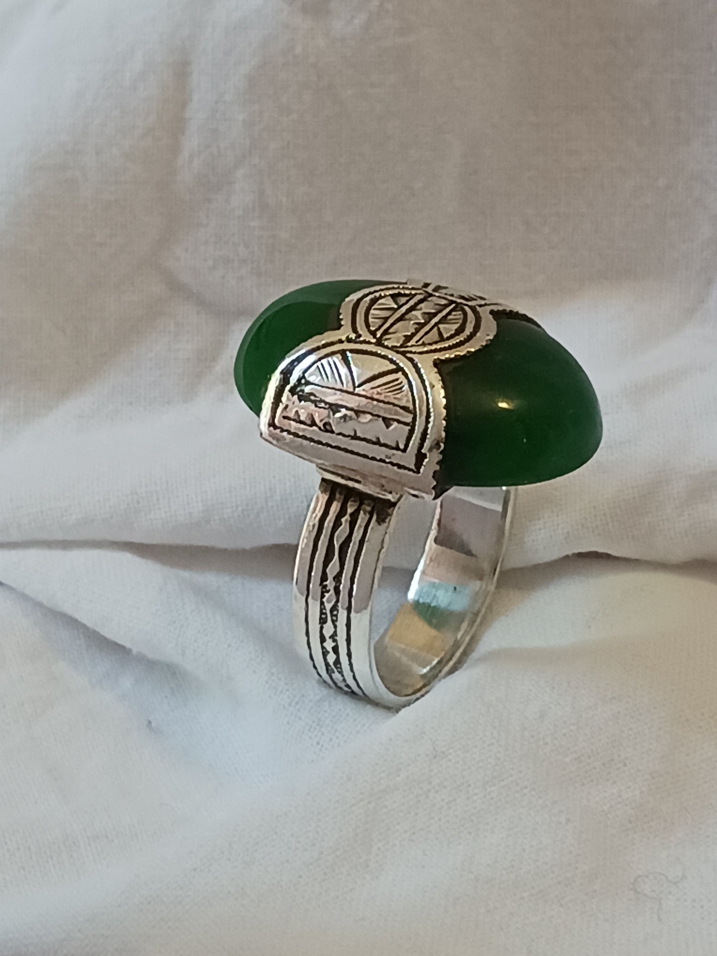 Bague touareg en argent massif