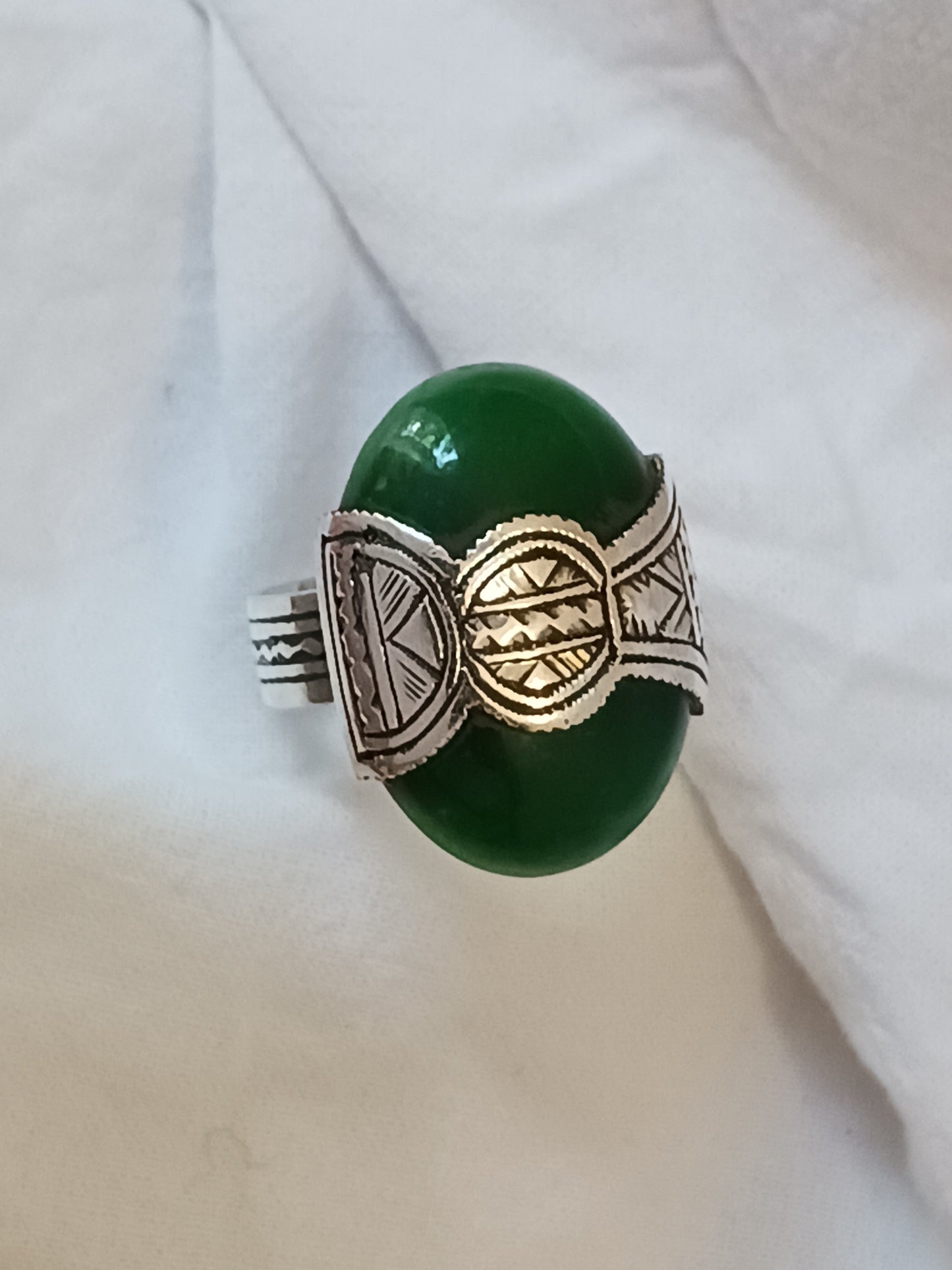 Bague touareg en argent massif