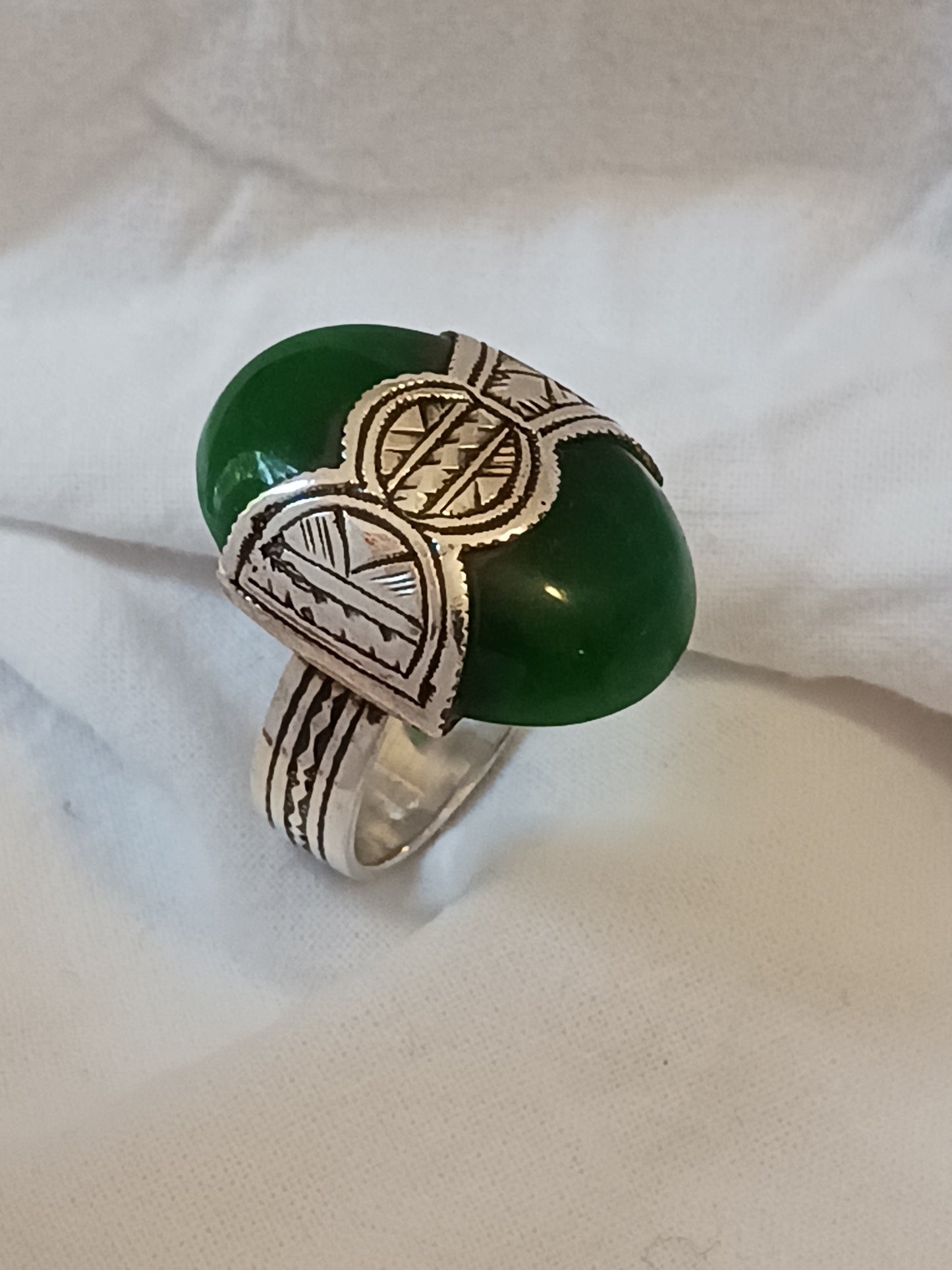 Bague touareg en argent massif