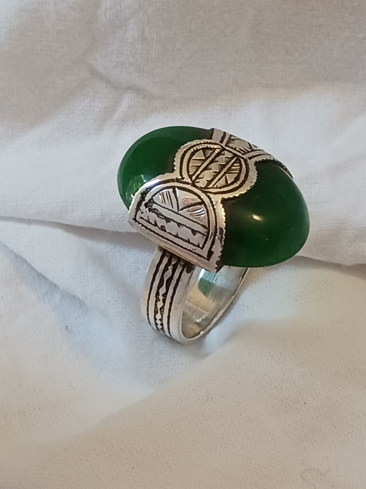 Bague touareg en argent massif