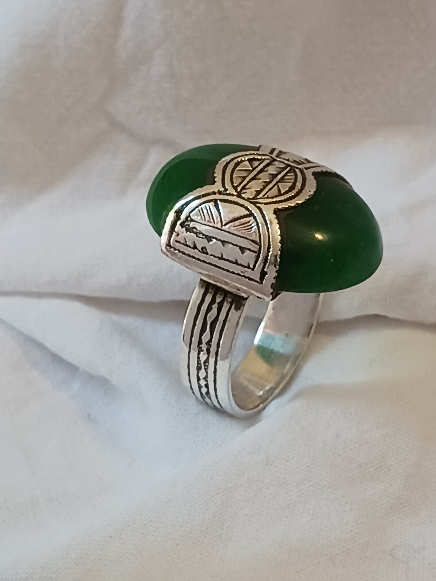 Bague touareg en argent massif
