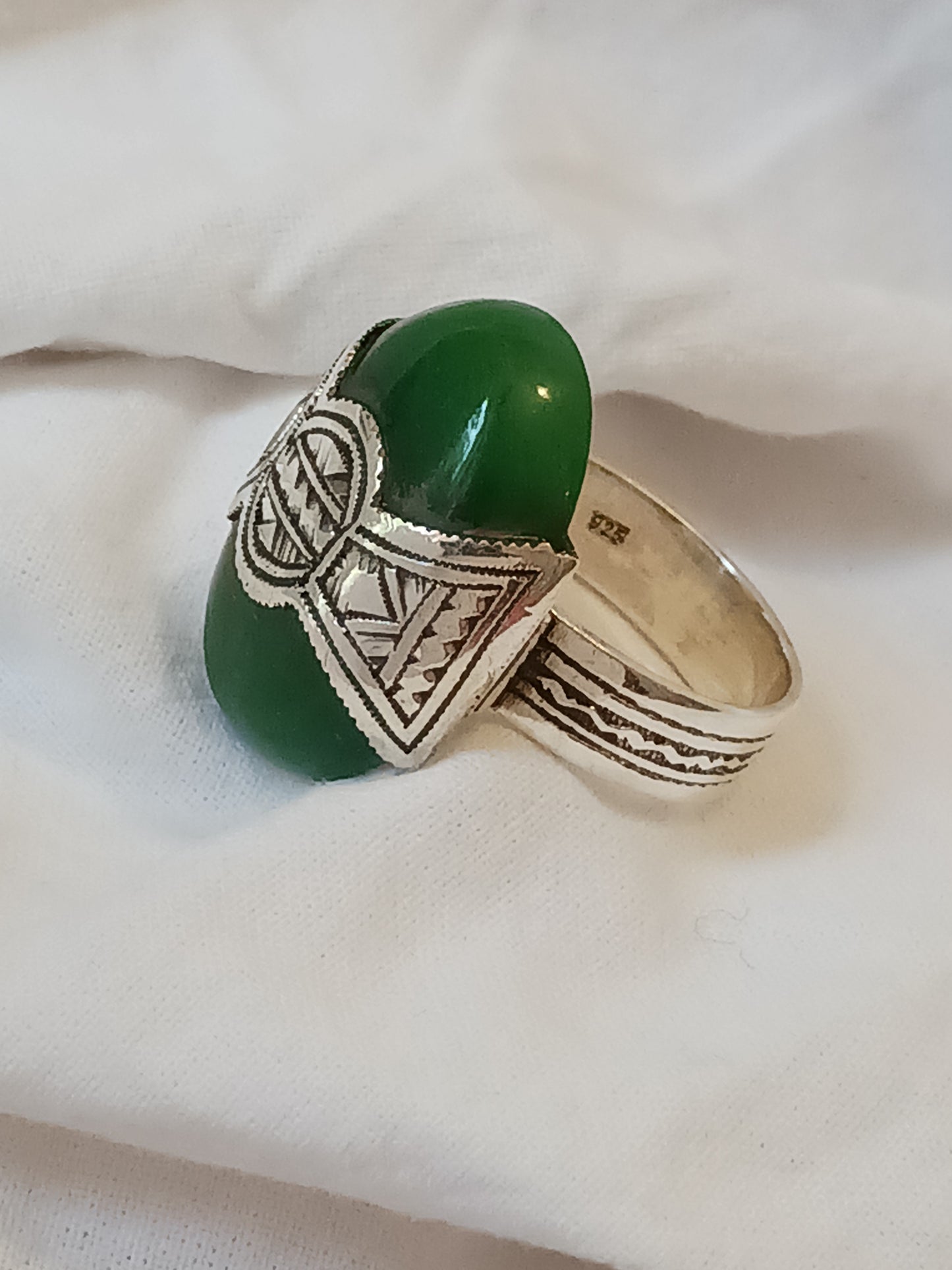 Bague touareg en argent massif