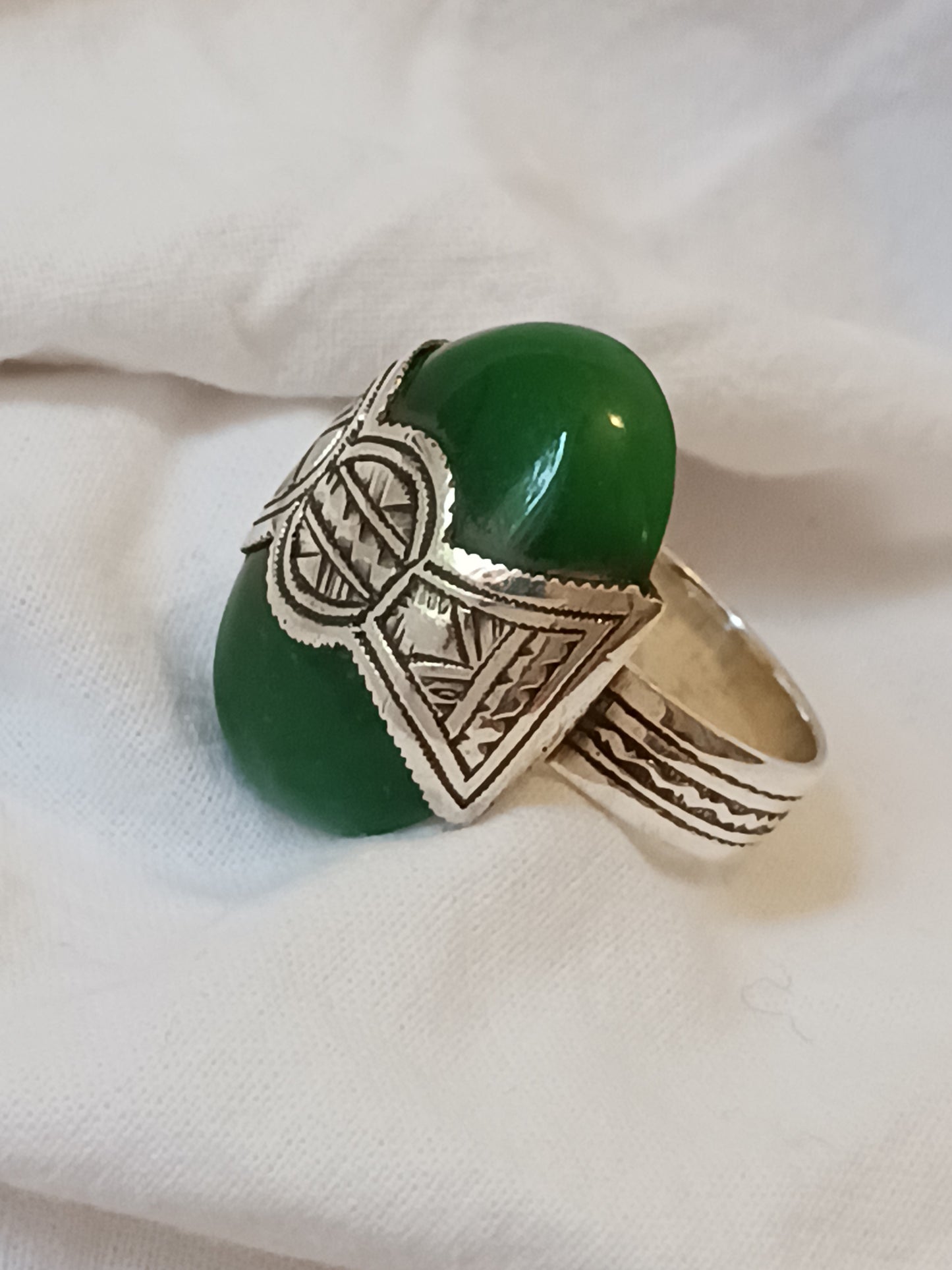 Bague touareg en argent massif