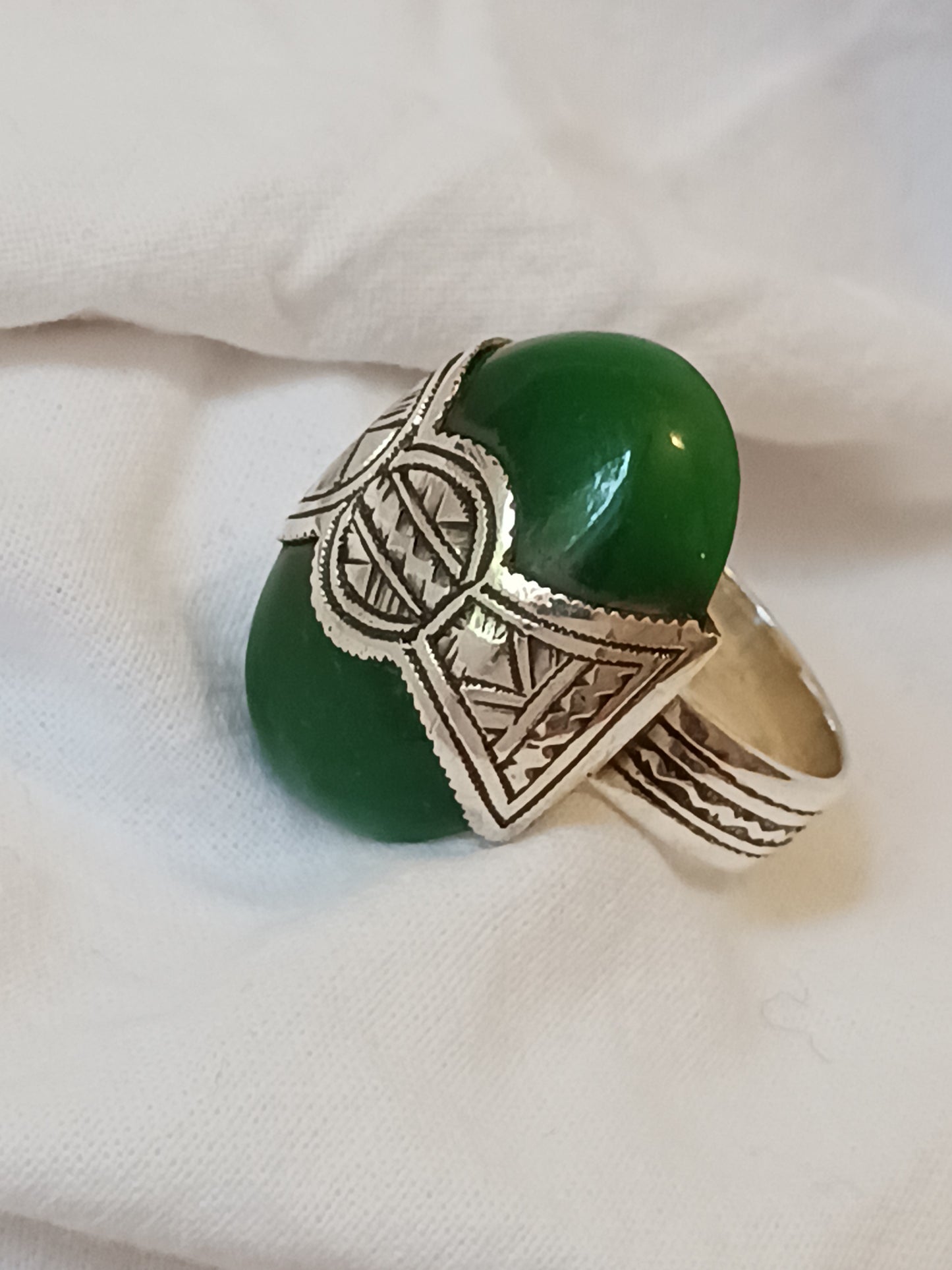 Bague touareg en argent massif