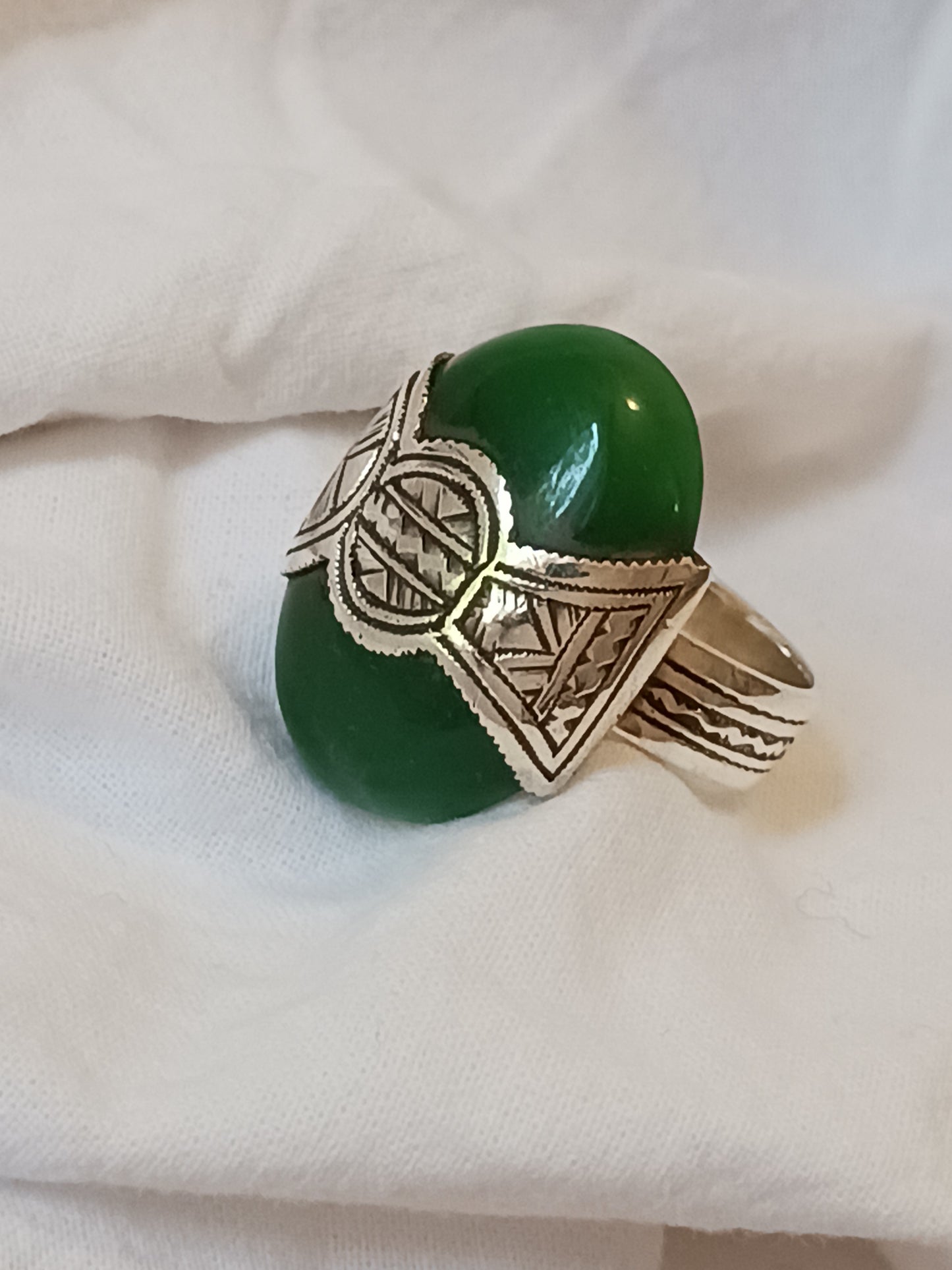 Bague touareg en argent massif