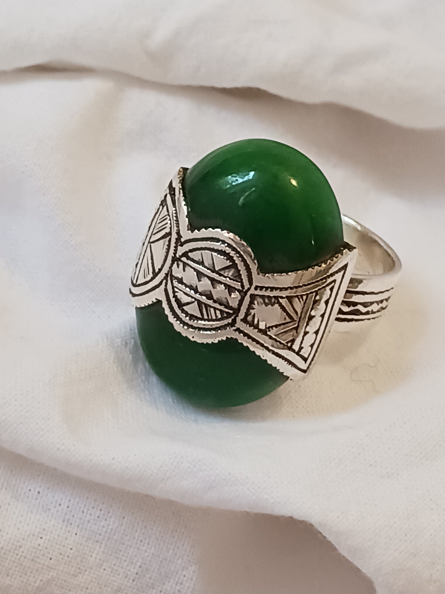Bague touareg en argent massif