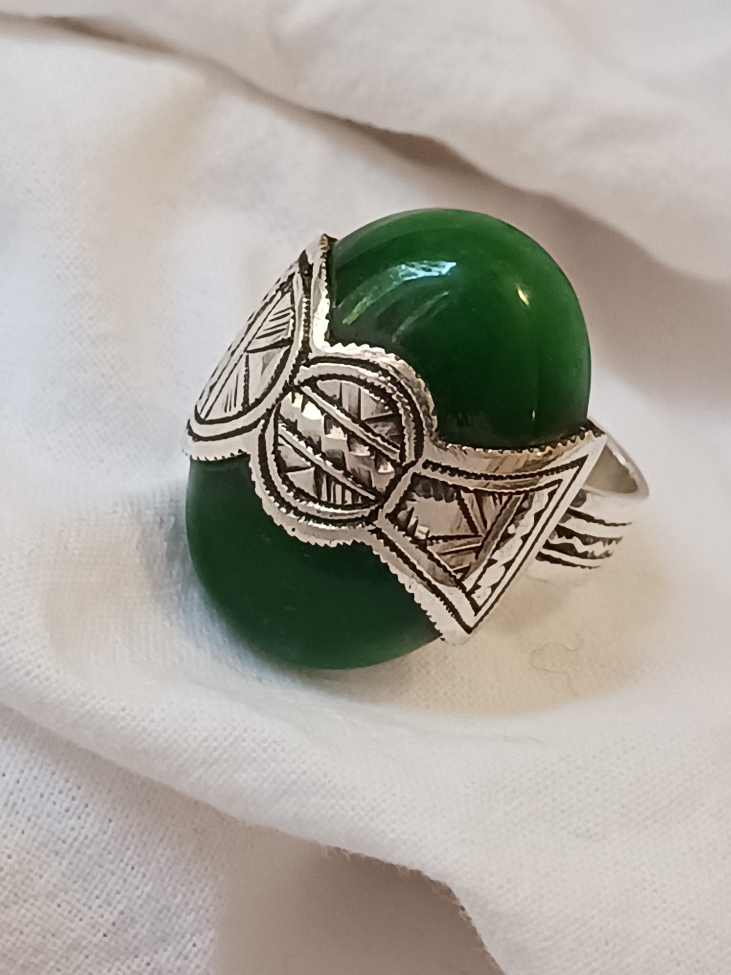 Bague touareg en argent massif