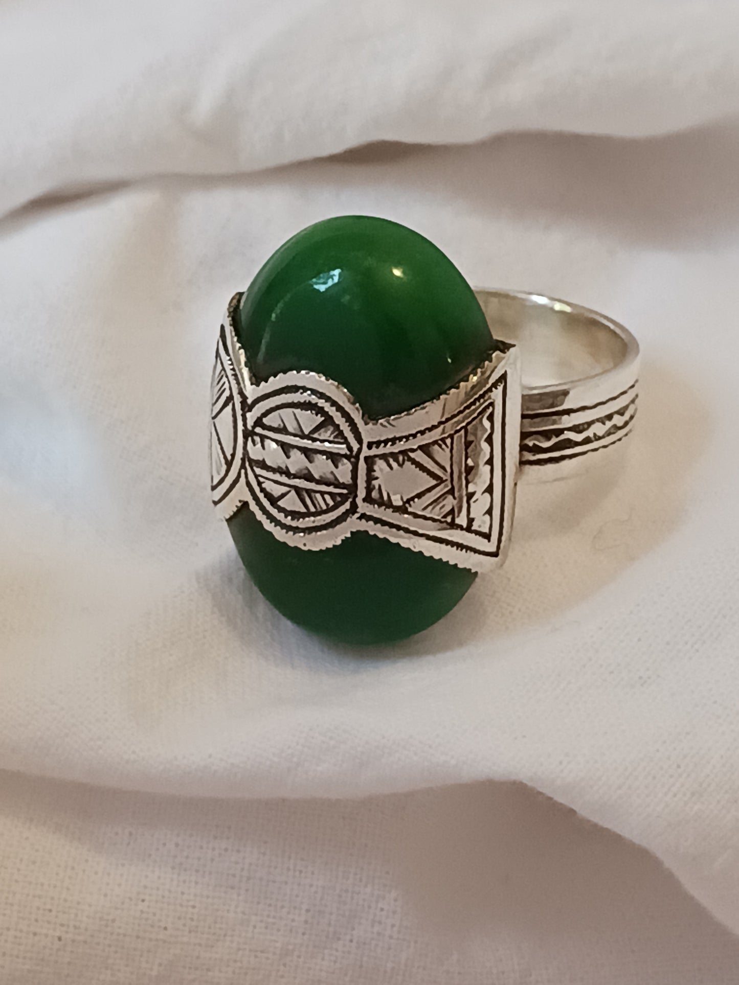Bague touareg en argent massif