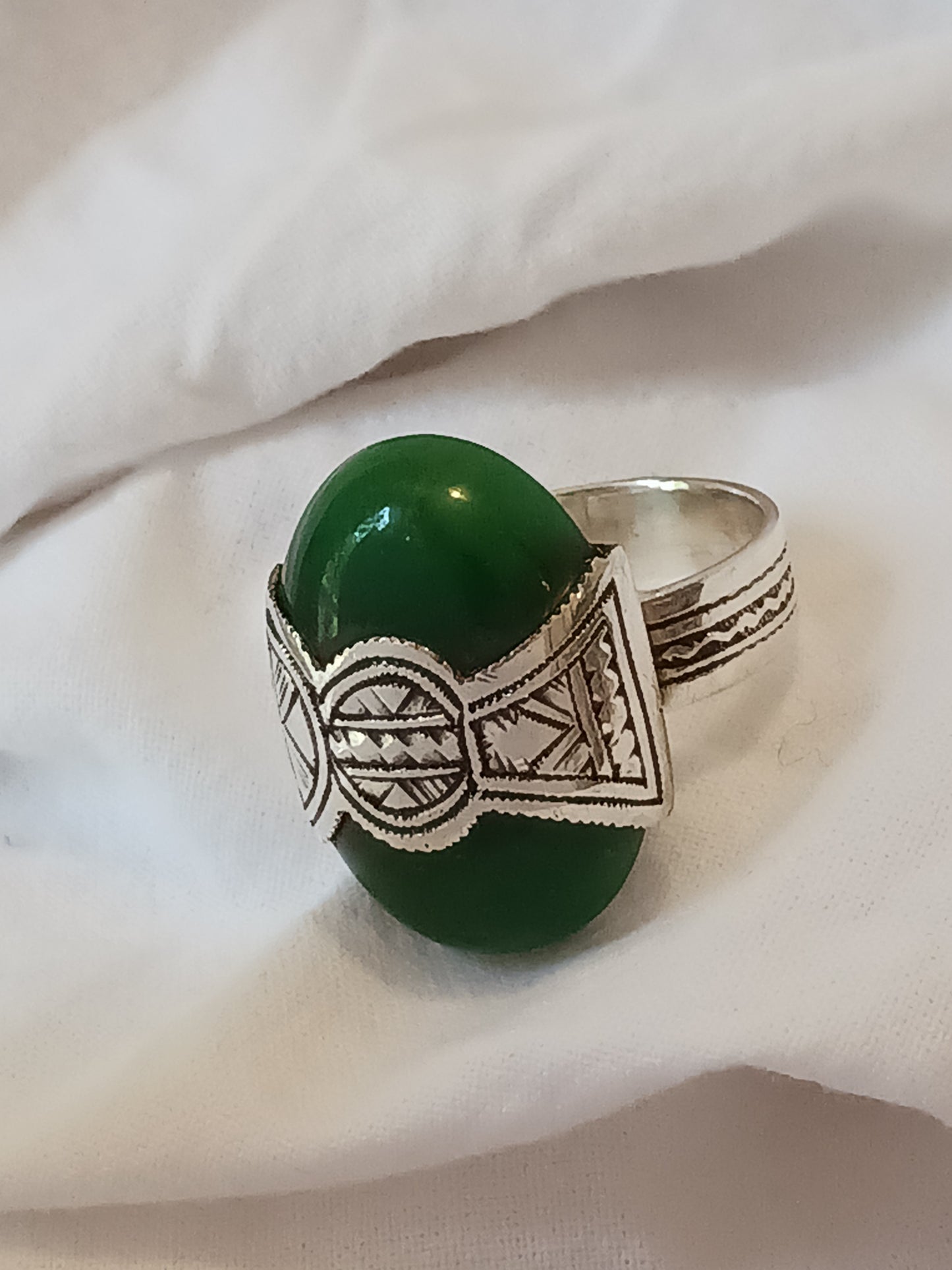 Bague touareg en argent massif