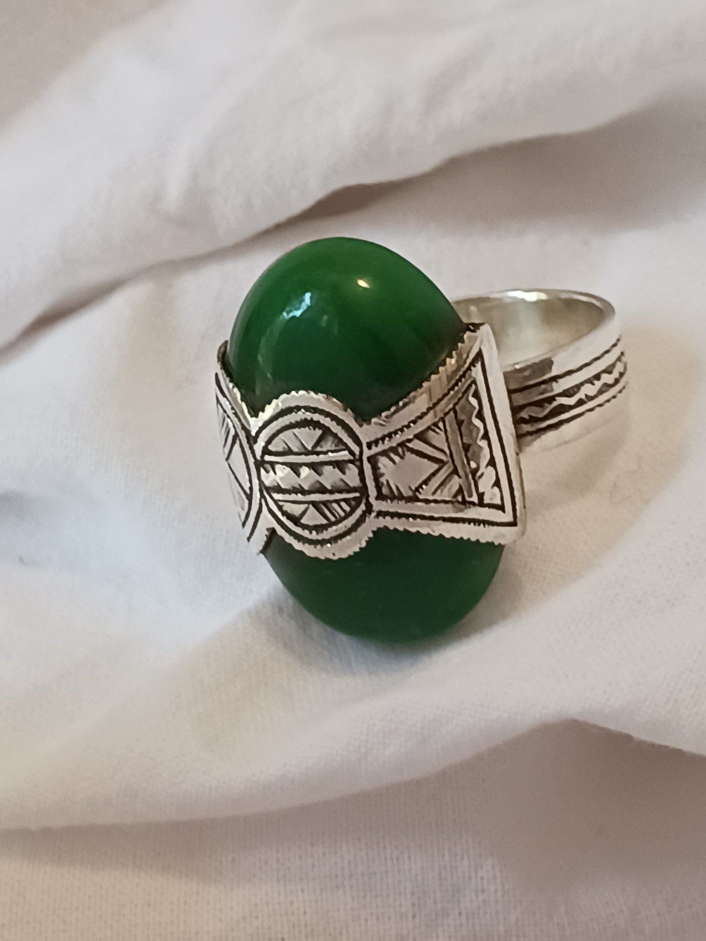 Bague touareg en argent massif