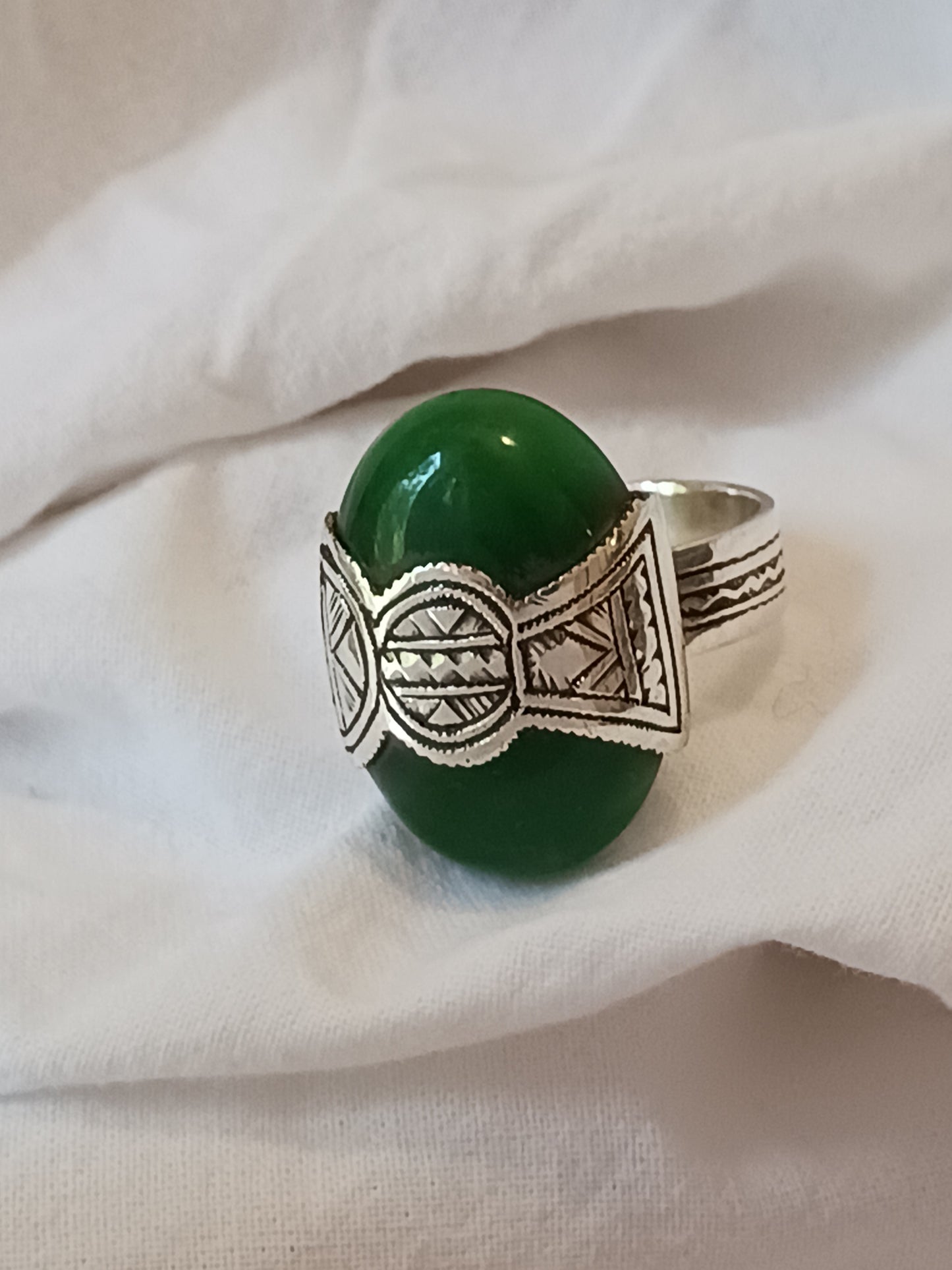 Bague touareg en argent massif