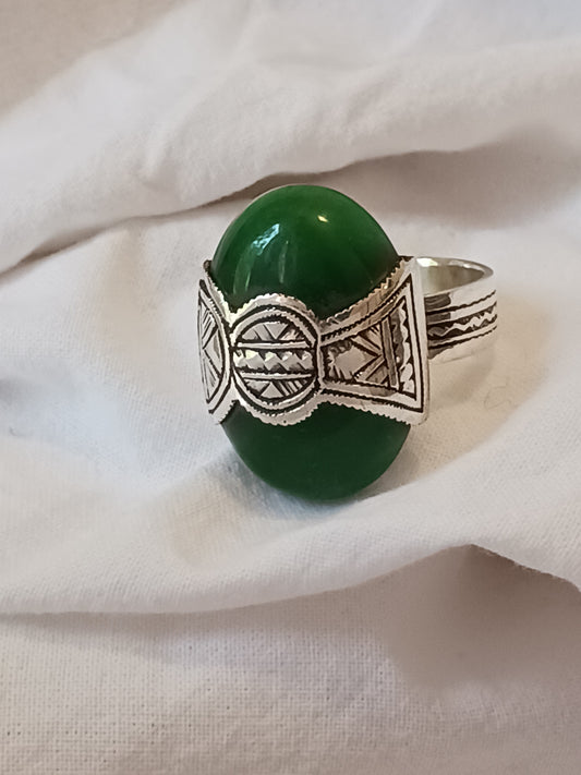Bague touareg en argent massif