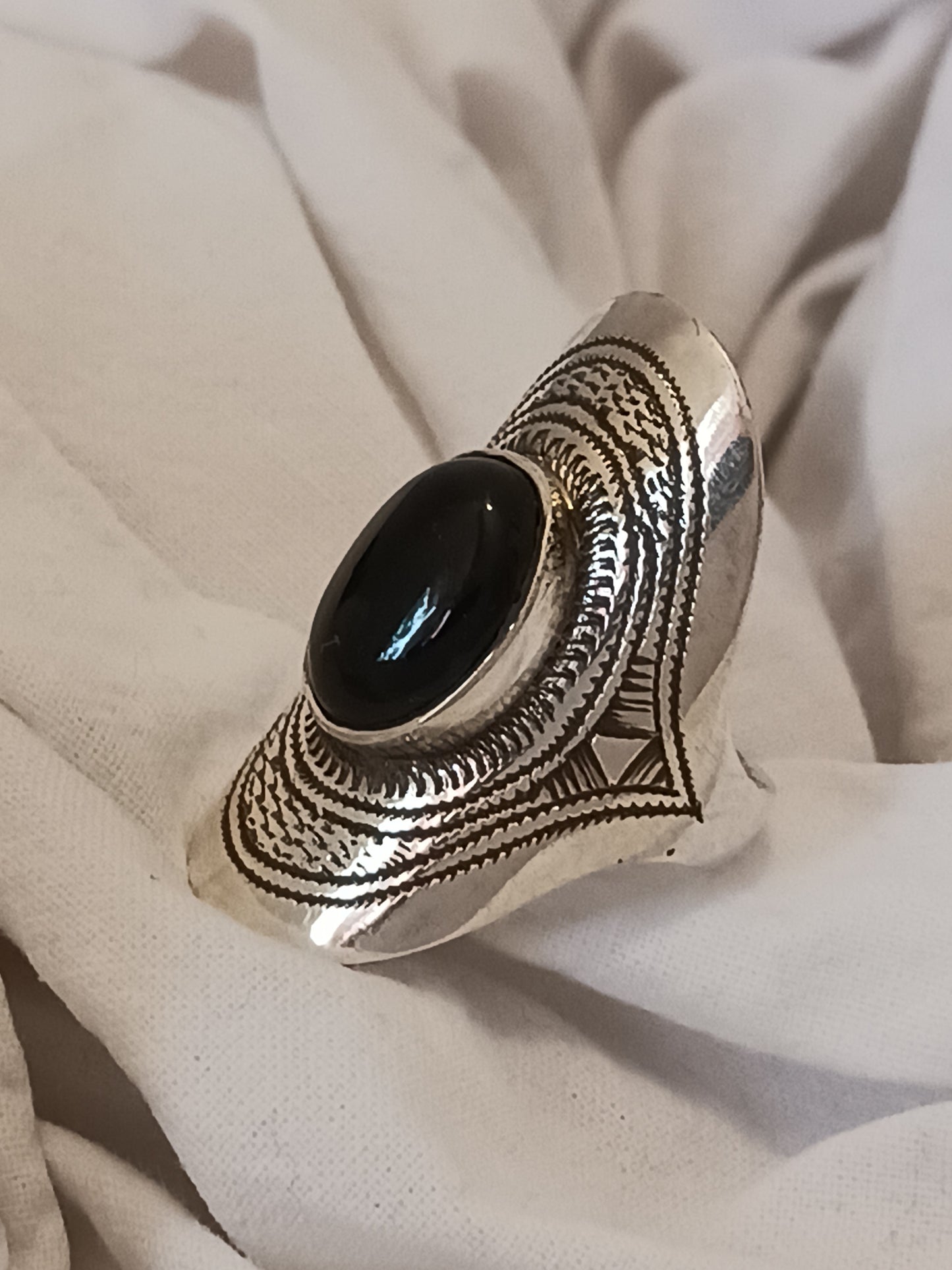 Bague touareg en argent massif