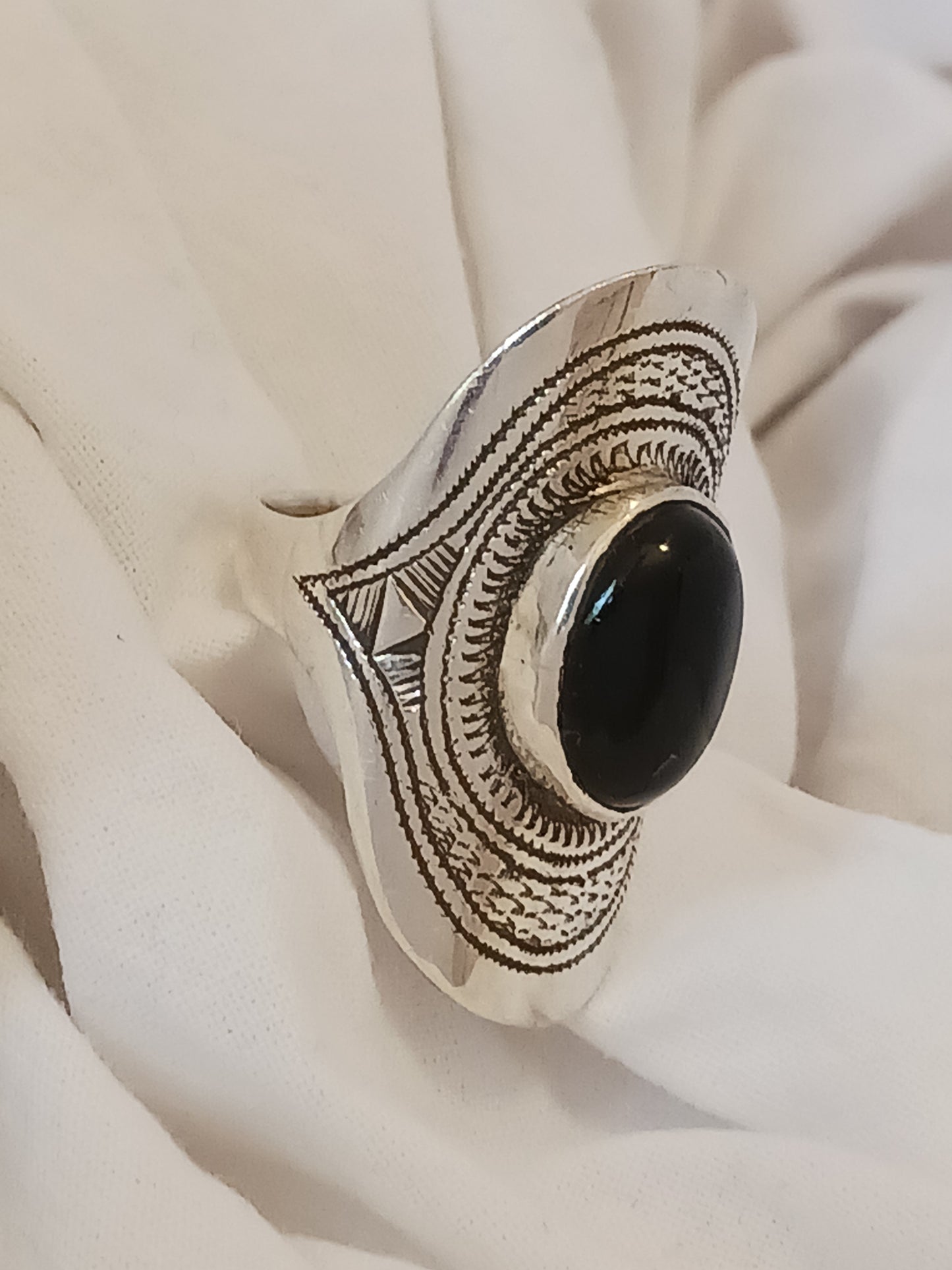 Bague touareg en argent massif