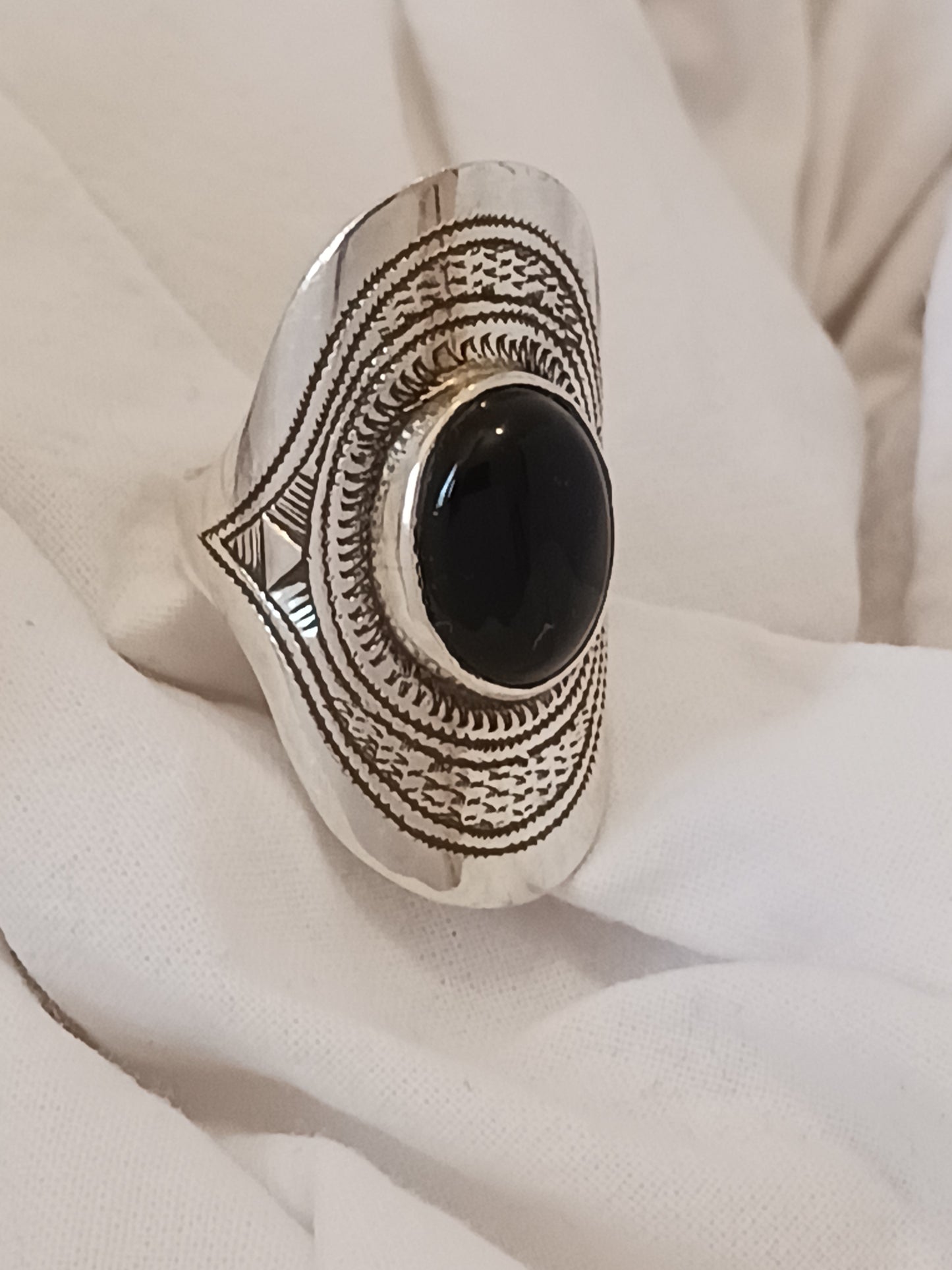 Bague touareg en argent massif