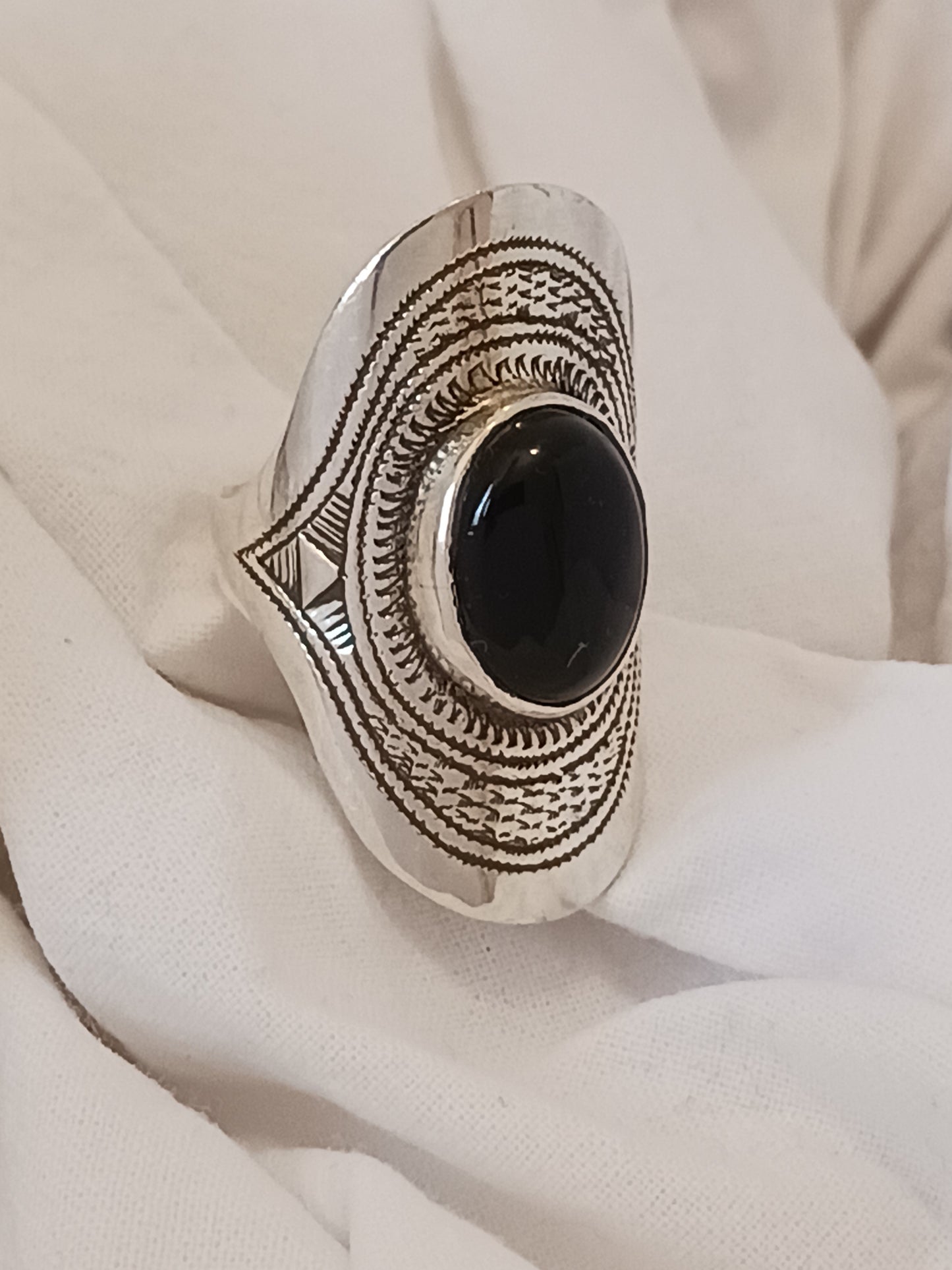 Bague touareg en argent massif