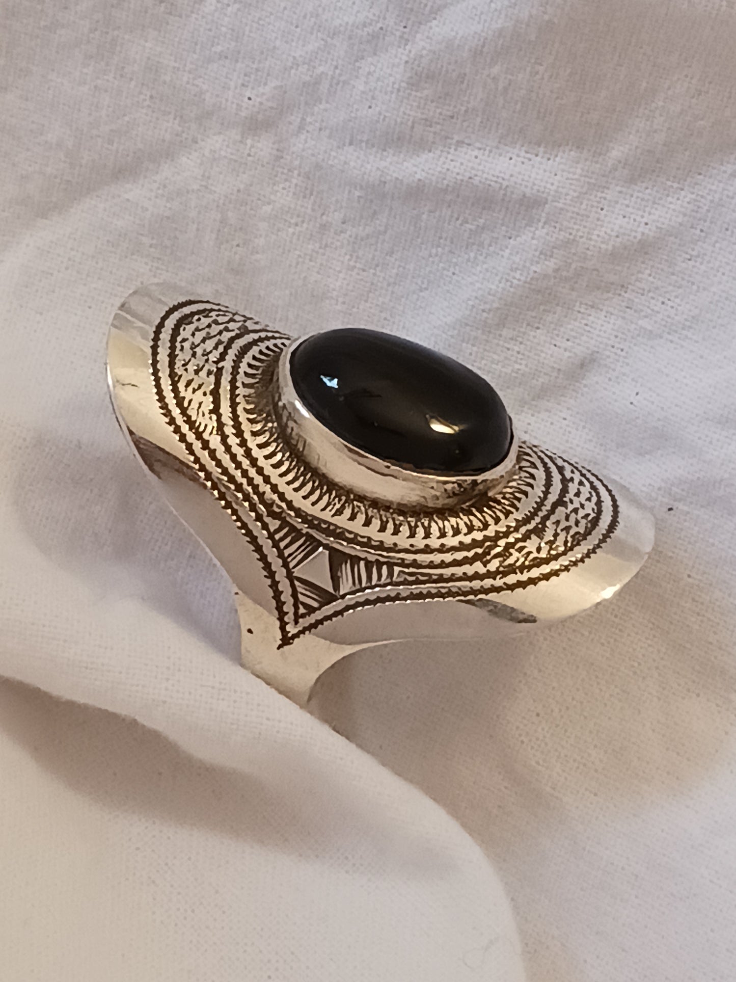 Bague touareg en argent massif