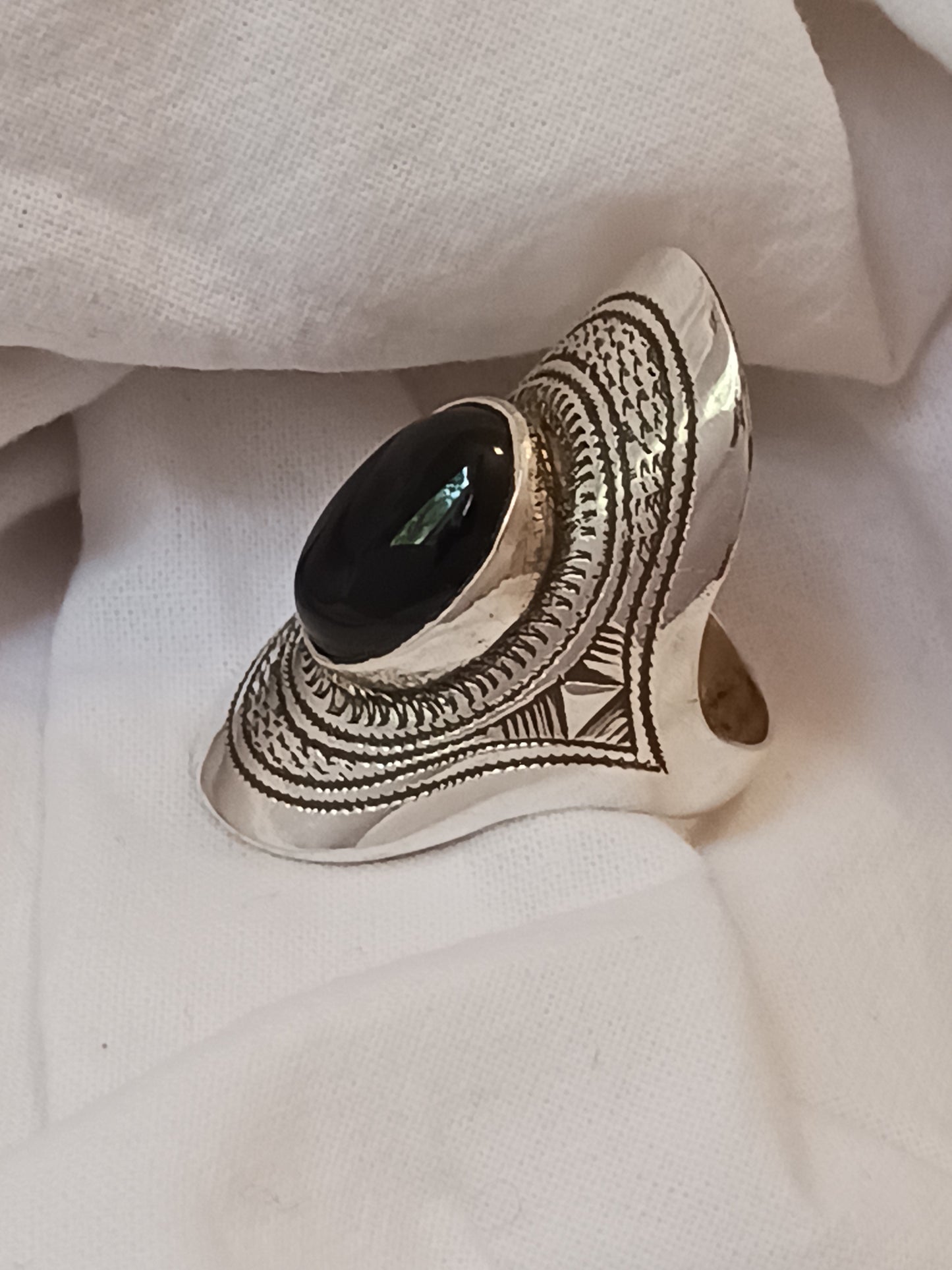 Bague touareg en argent massif