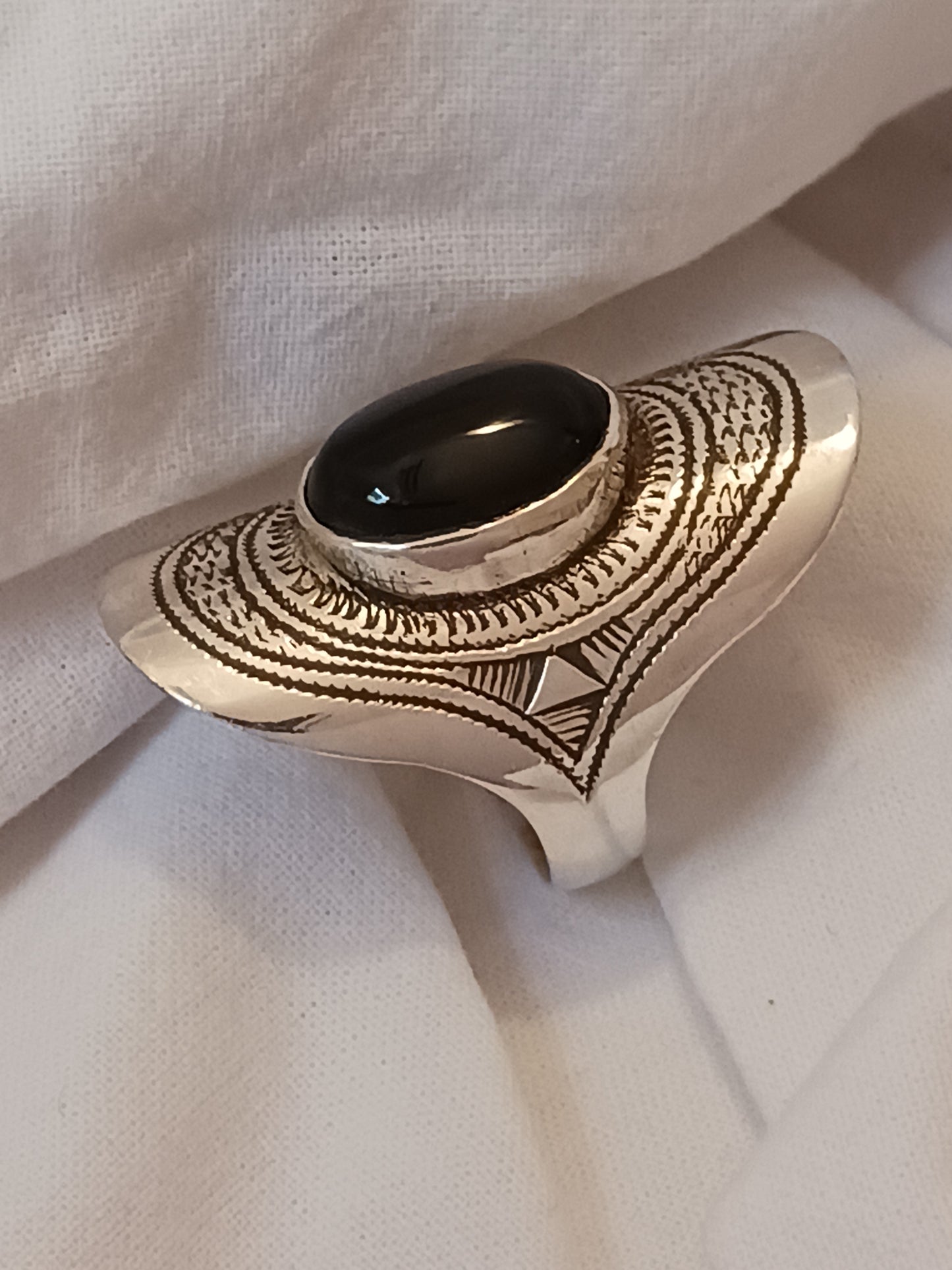 Bague touareg en argent massif