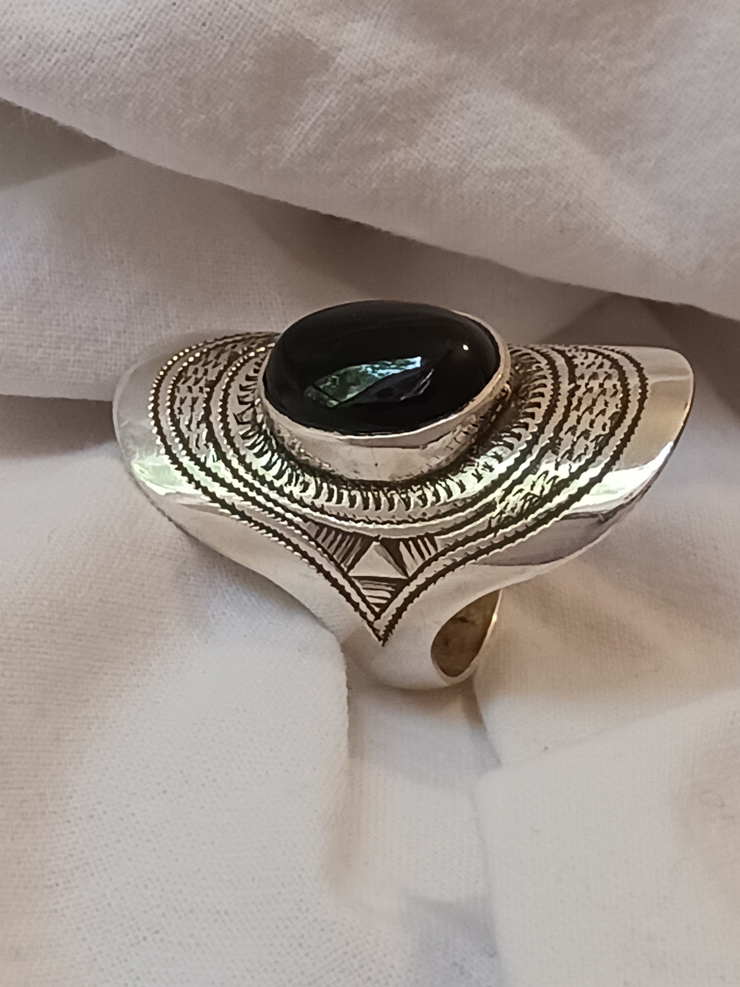 Bague touareg en argent massif