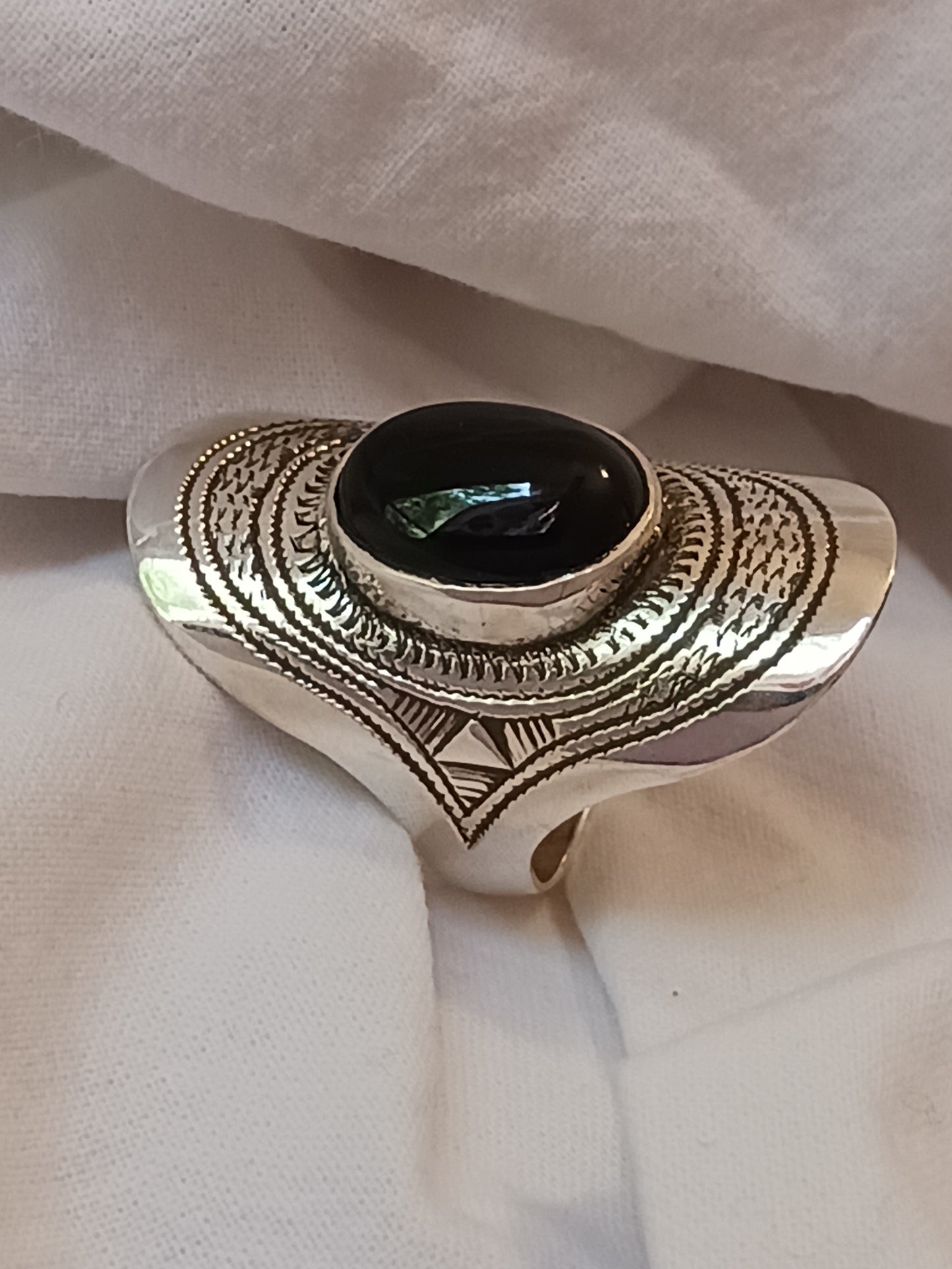 Bague touareg en argent massif