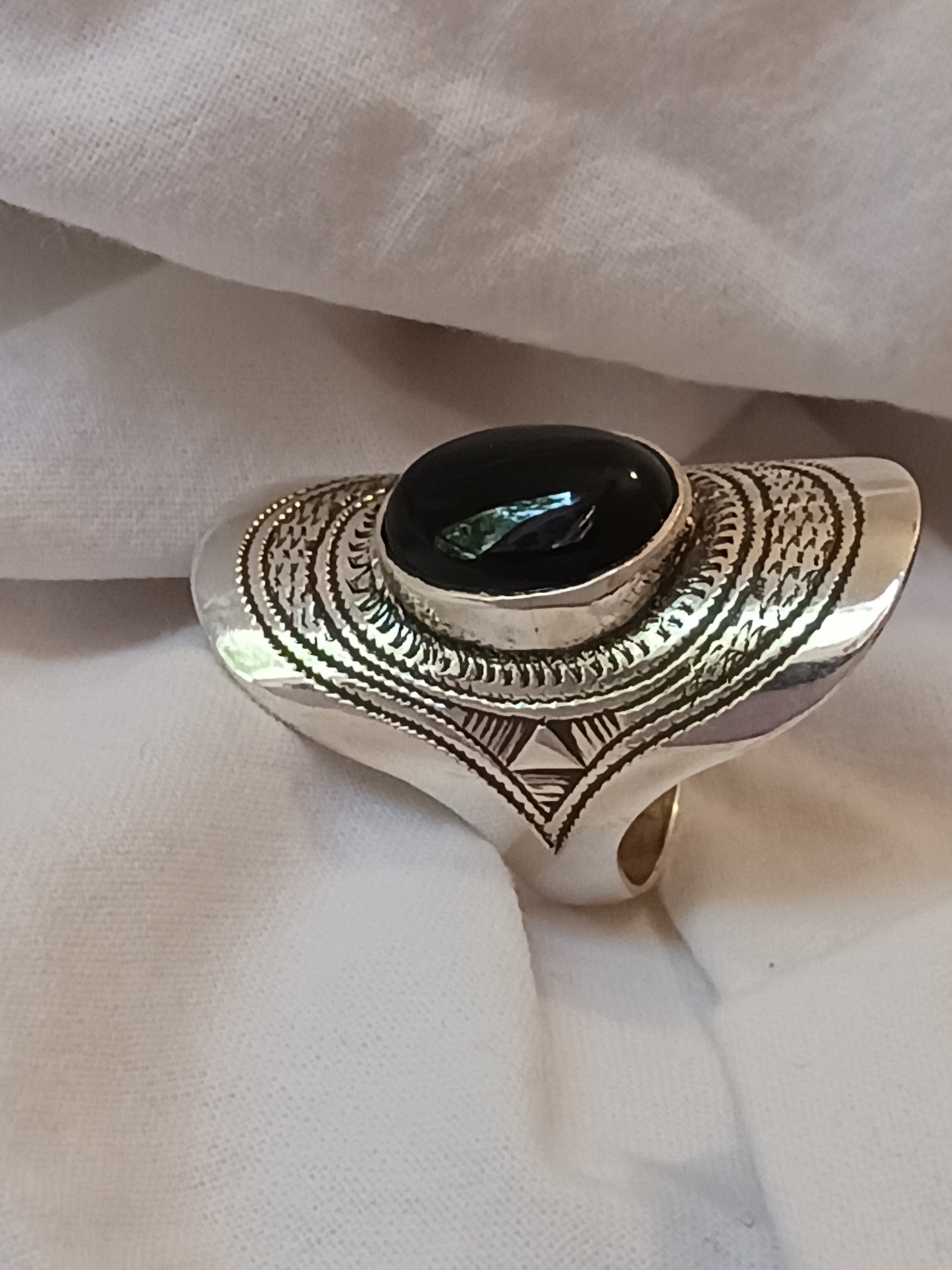 Bague touareg en argent massif