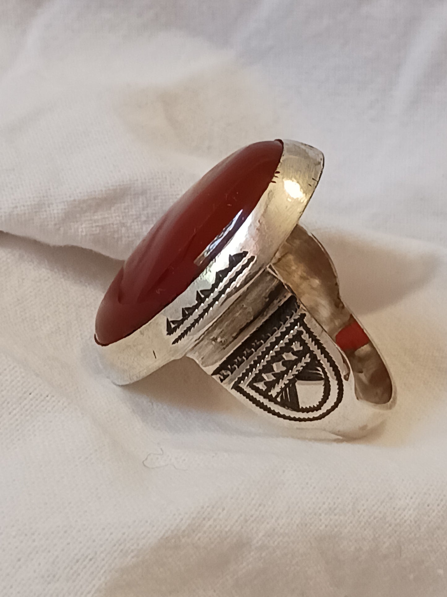 Bague touareg en argent massif