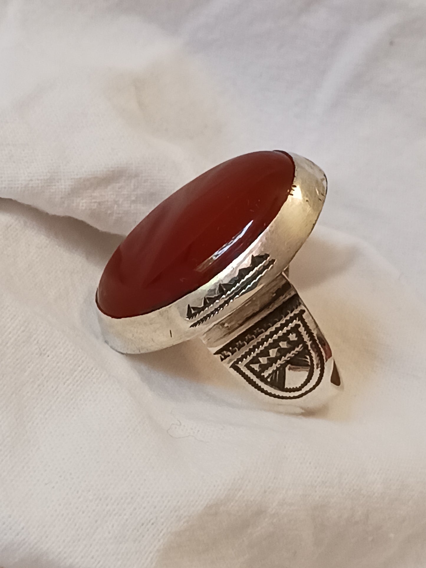Bague touareg en argent massif