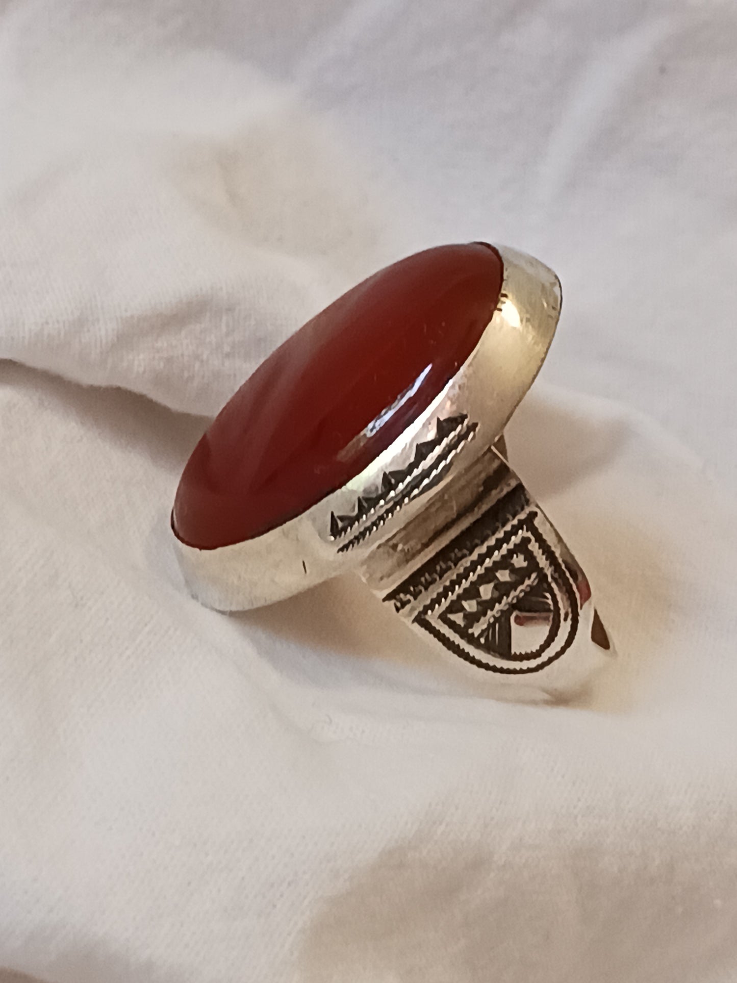 Bague touareg en argent massif