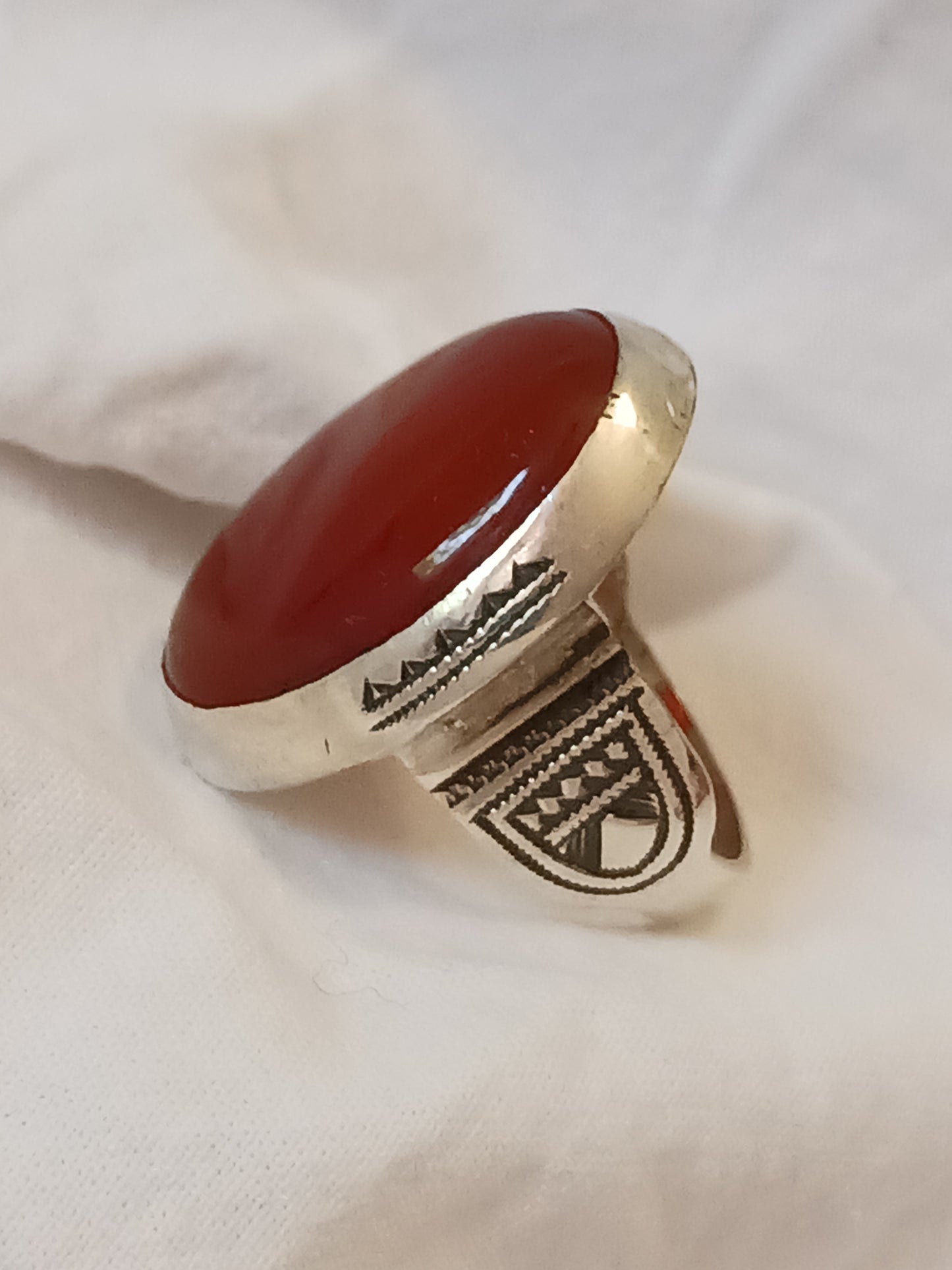 Bague touareg en argent massif