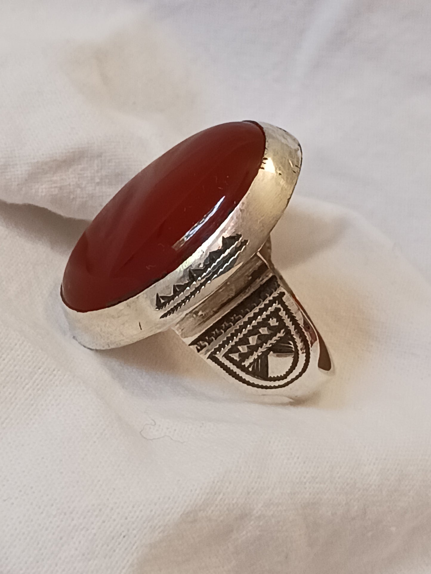 Bague touareg en argent massif