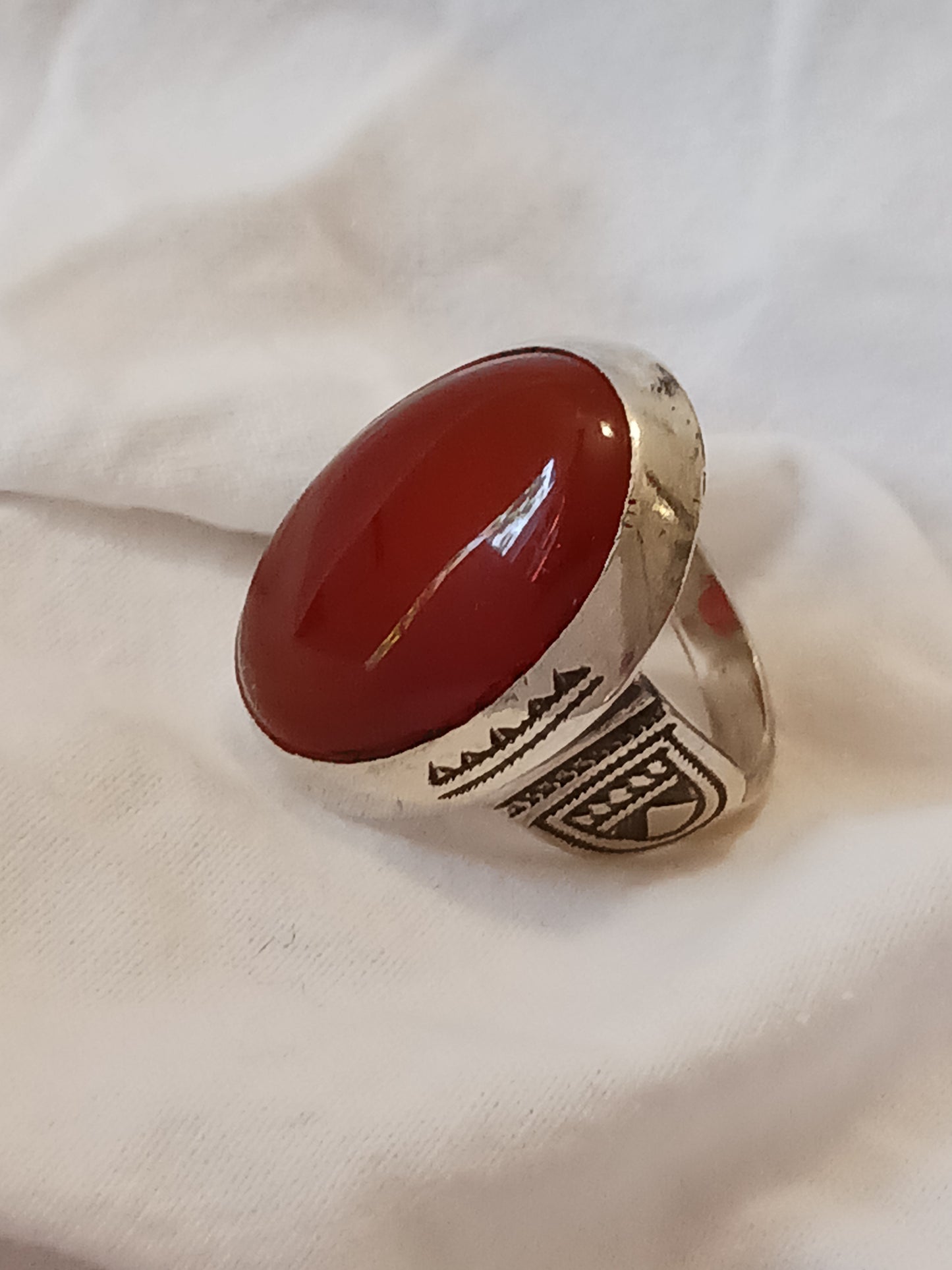 Bague touareg en argent massif