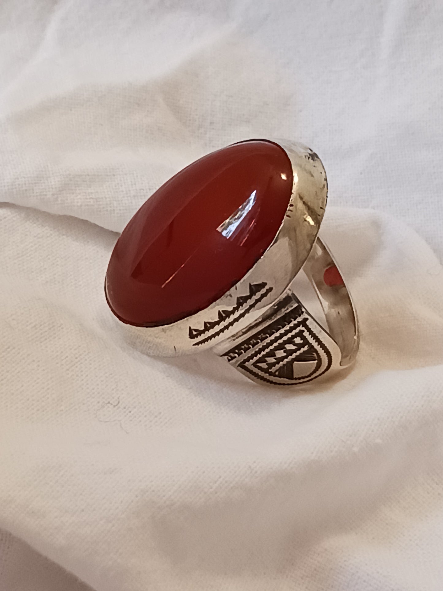 Bague touareg en argent massif