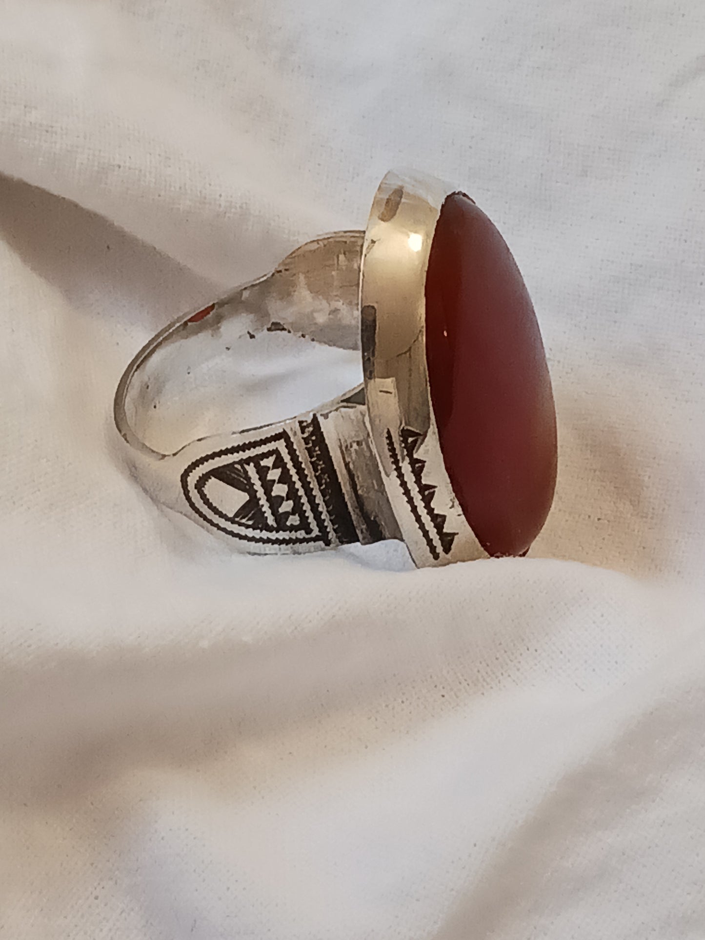 Bague touareg en argent massif