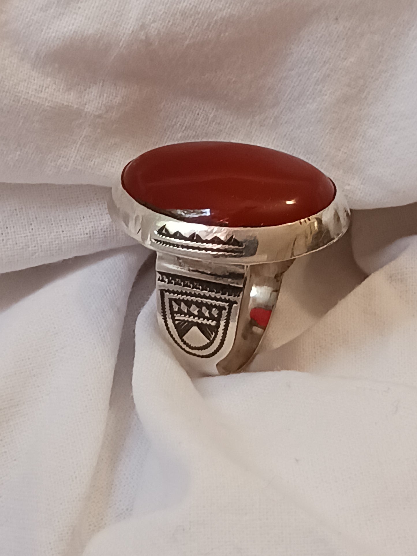 Bague touareg en argent massif
