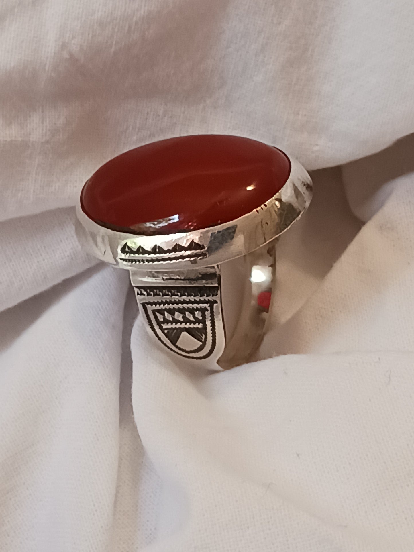 Bague touareg en argent massif