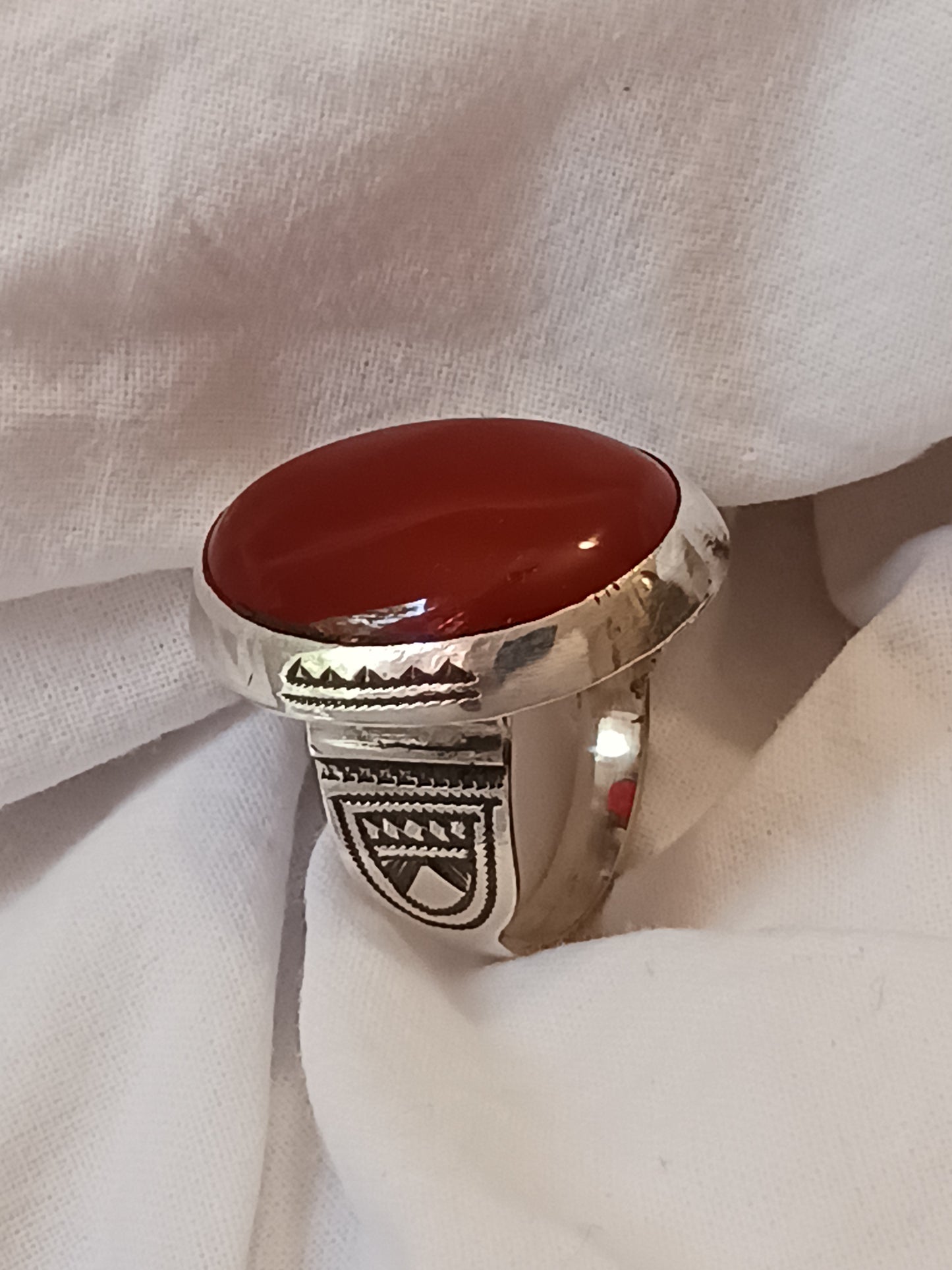 Bague touareg en argent massif