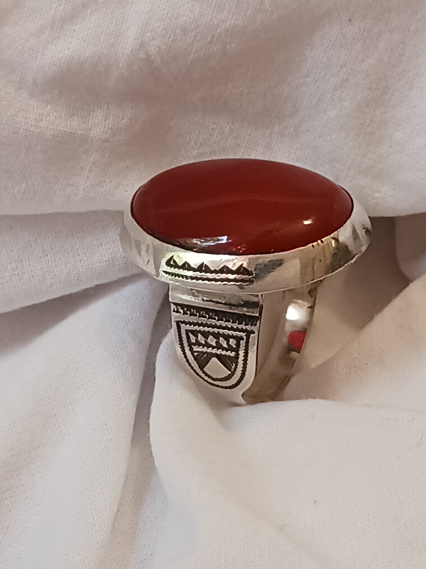 Bague touareg en argent massif