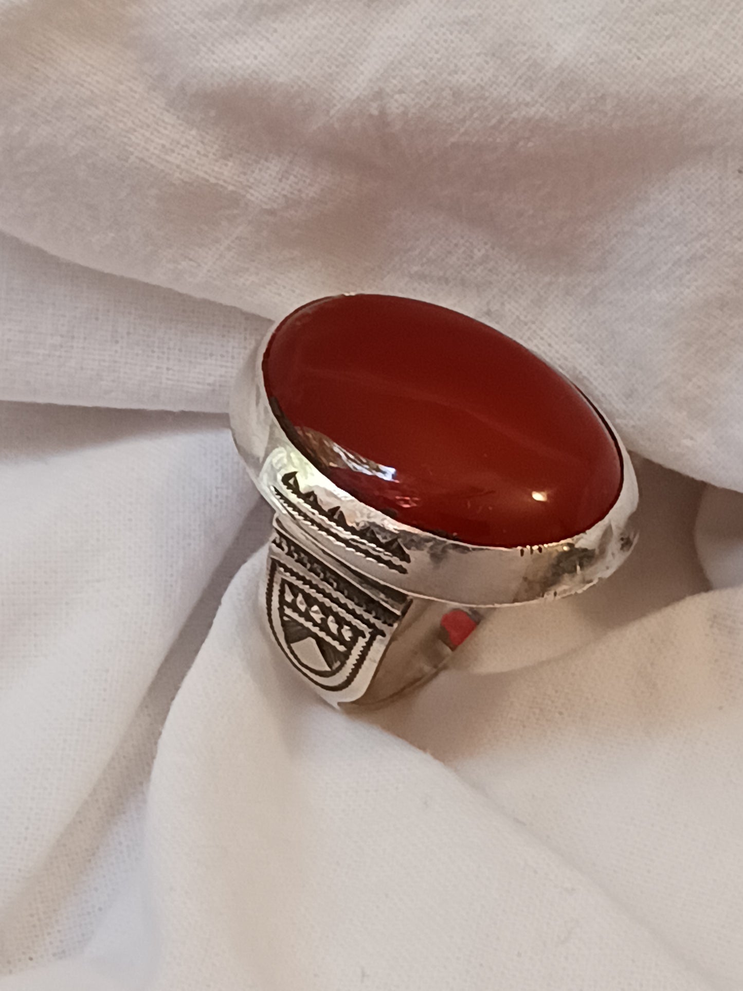 Bague touareg en argent massif