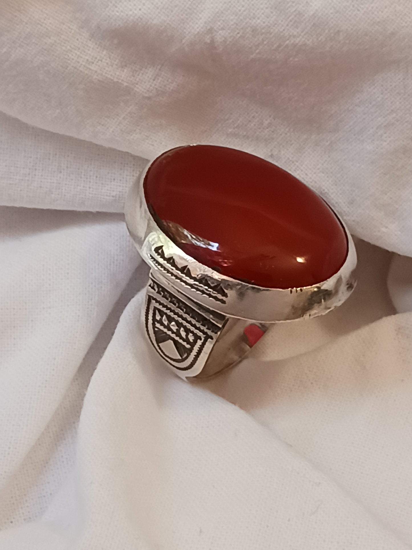 Bague touareg en argent massif