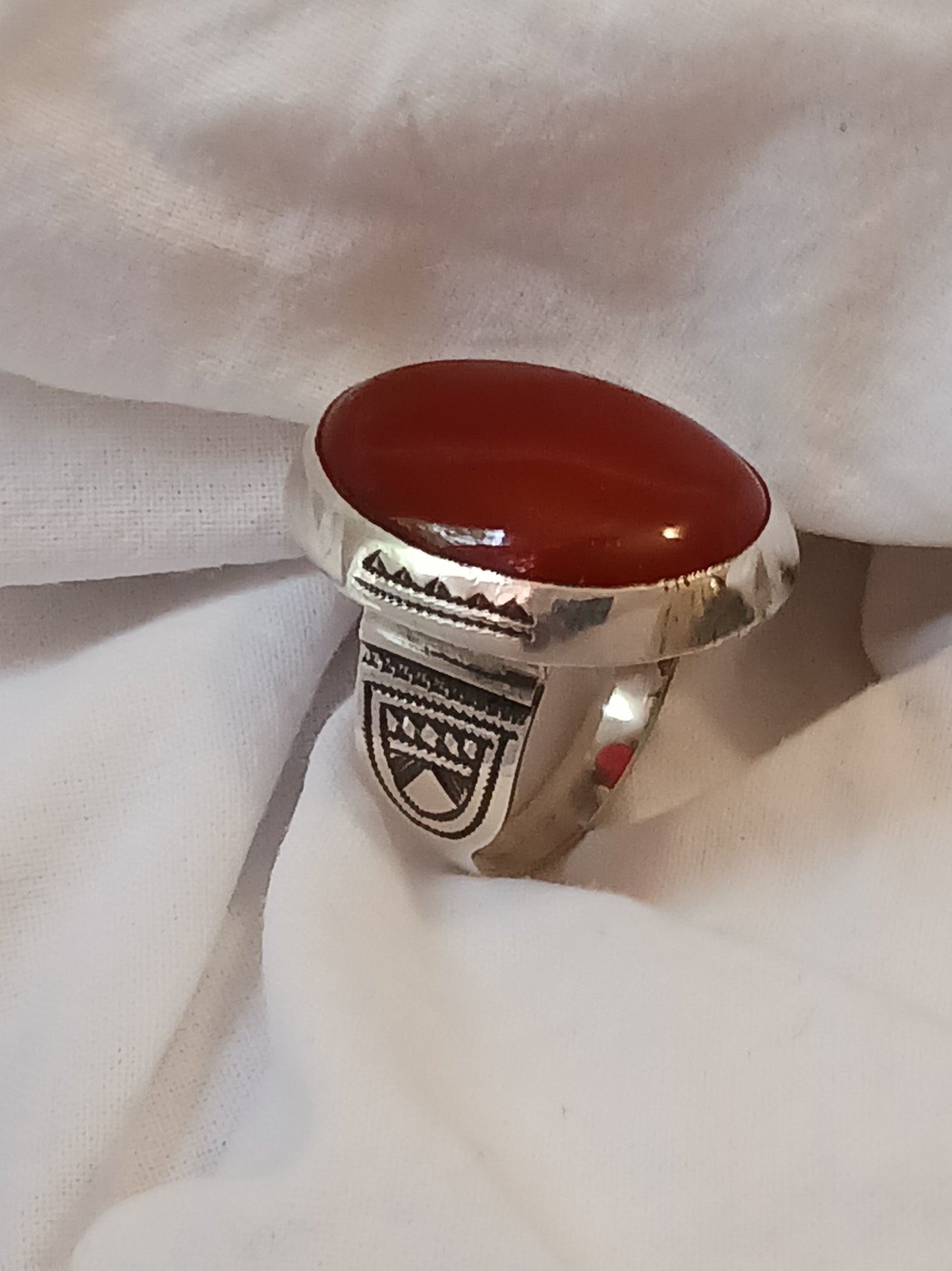 Bague touareg en argent massif