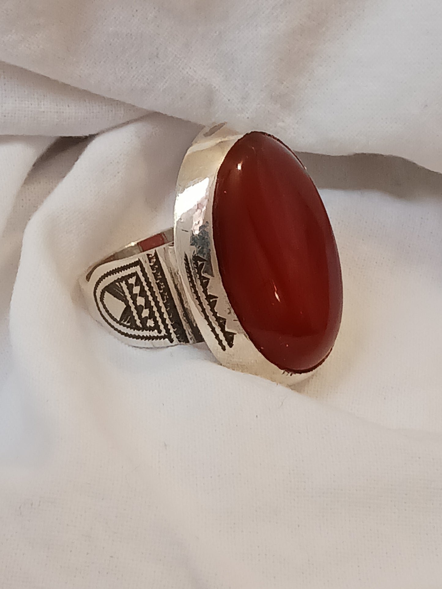 Bague touareg en argent massif